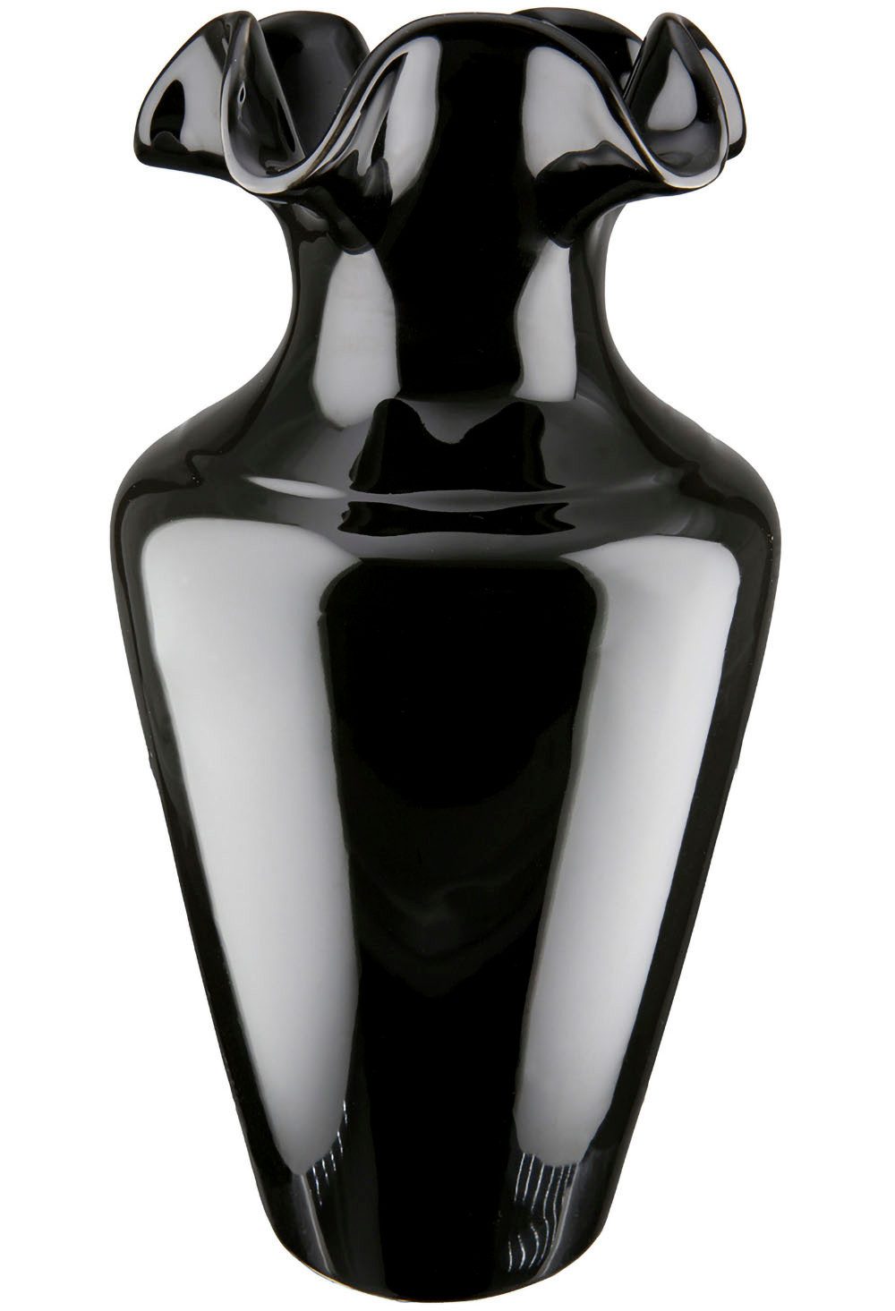 GILDE Tafelvaas Vaas Irina, van keramiek, hoogte ca. 40 cm (1 stuk) vazen & bloempotten zwart