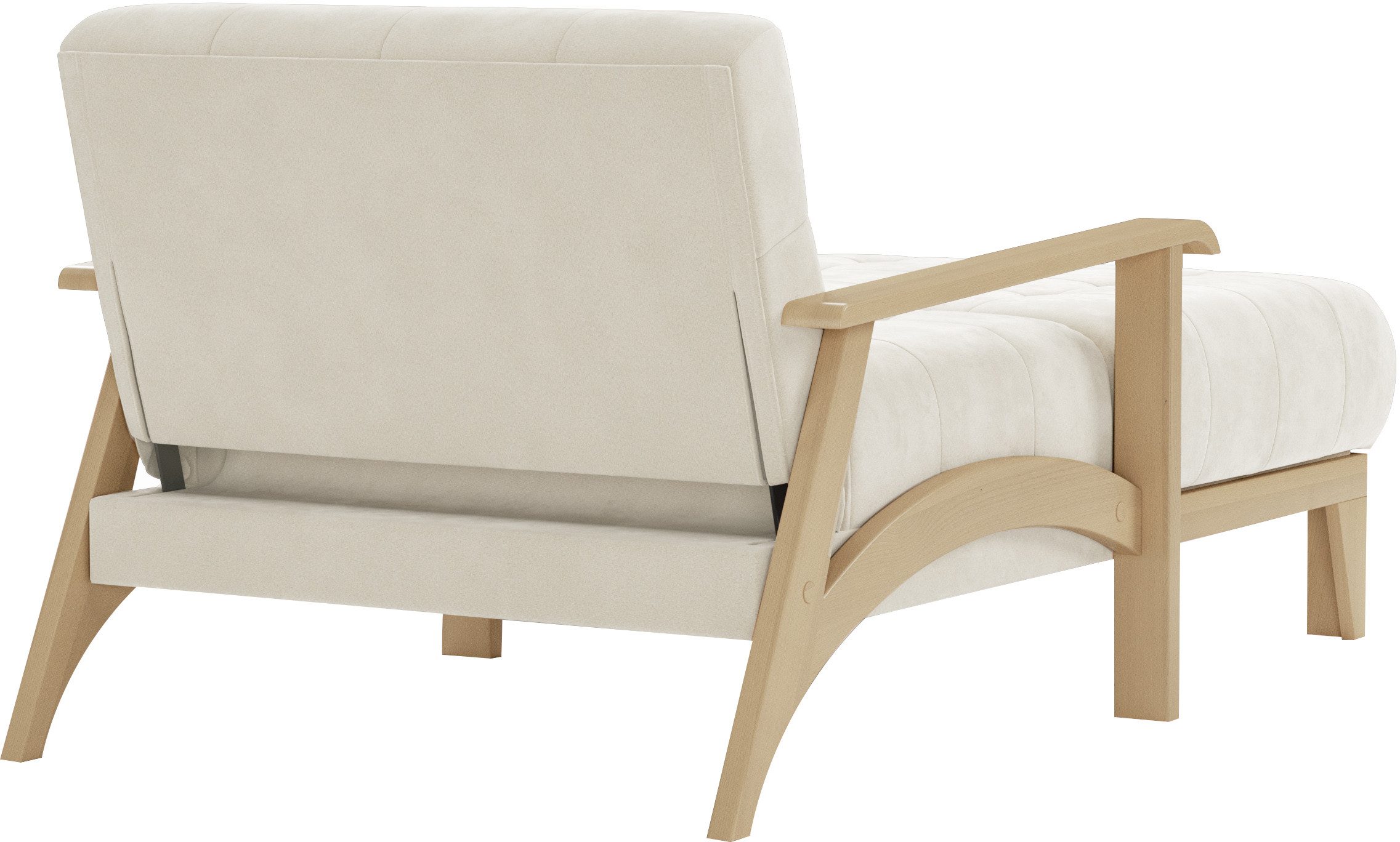 sit&more Récamier Billund Armleuningen van natuurlijk beukenhout, verschillende bekledingen en kleuren