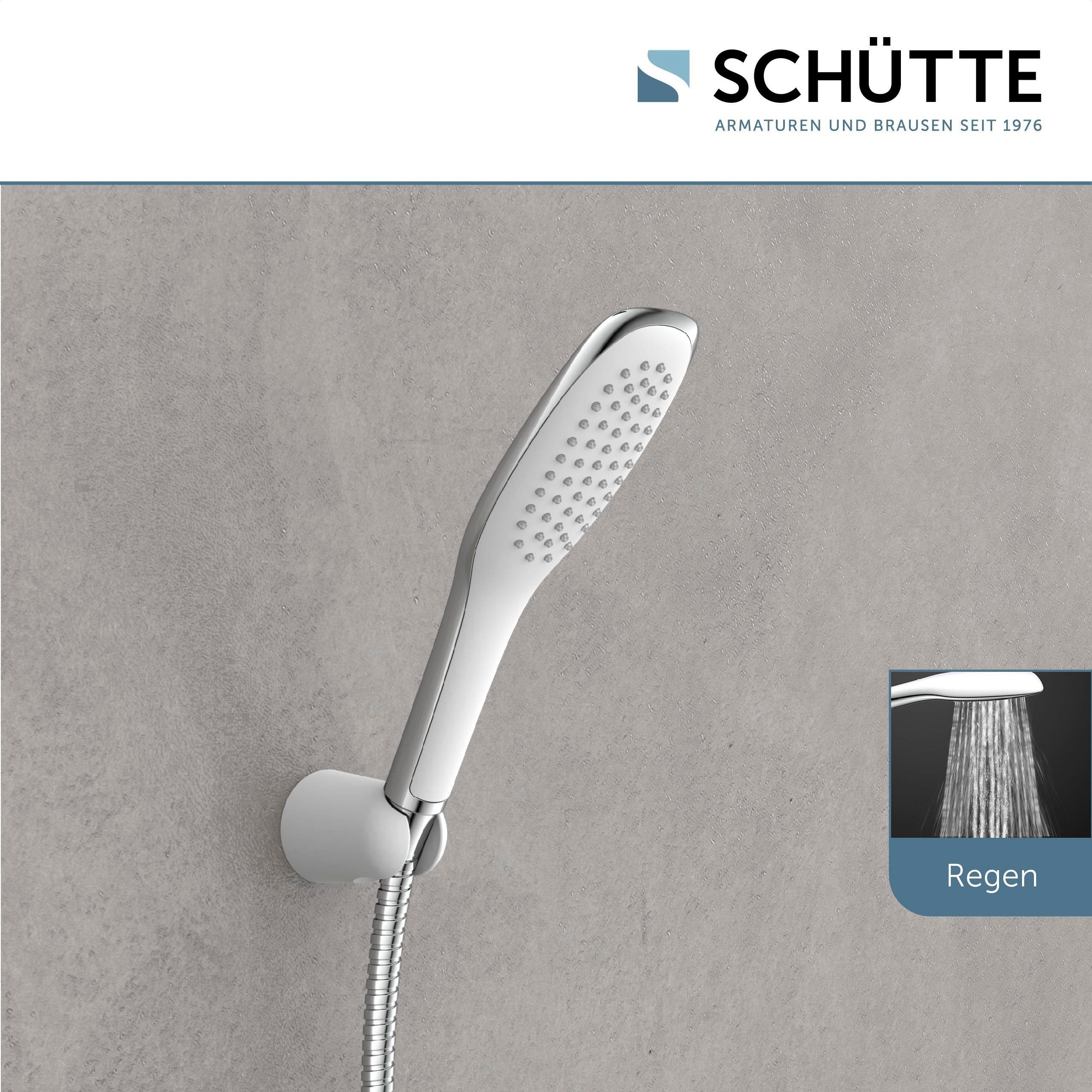 Schütte Slang en handdouche Madagaskar inclusief waterbesparende afdichting, antikalk, afneembaar zeepbakje (set)