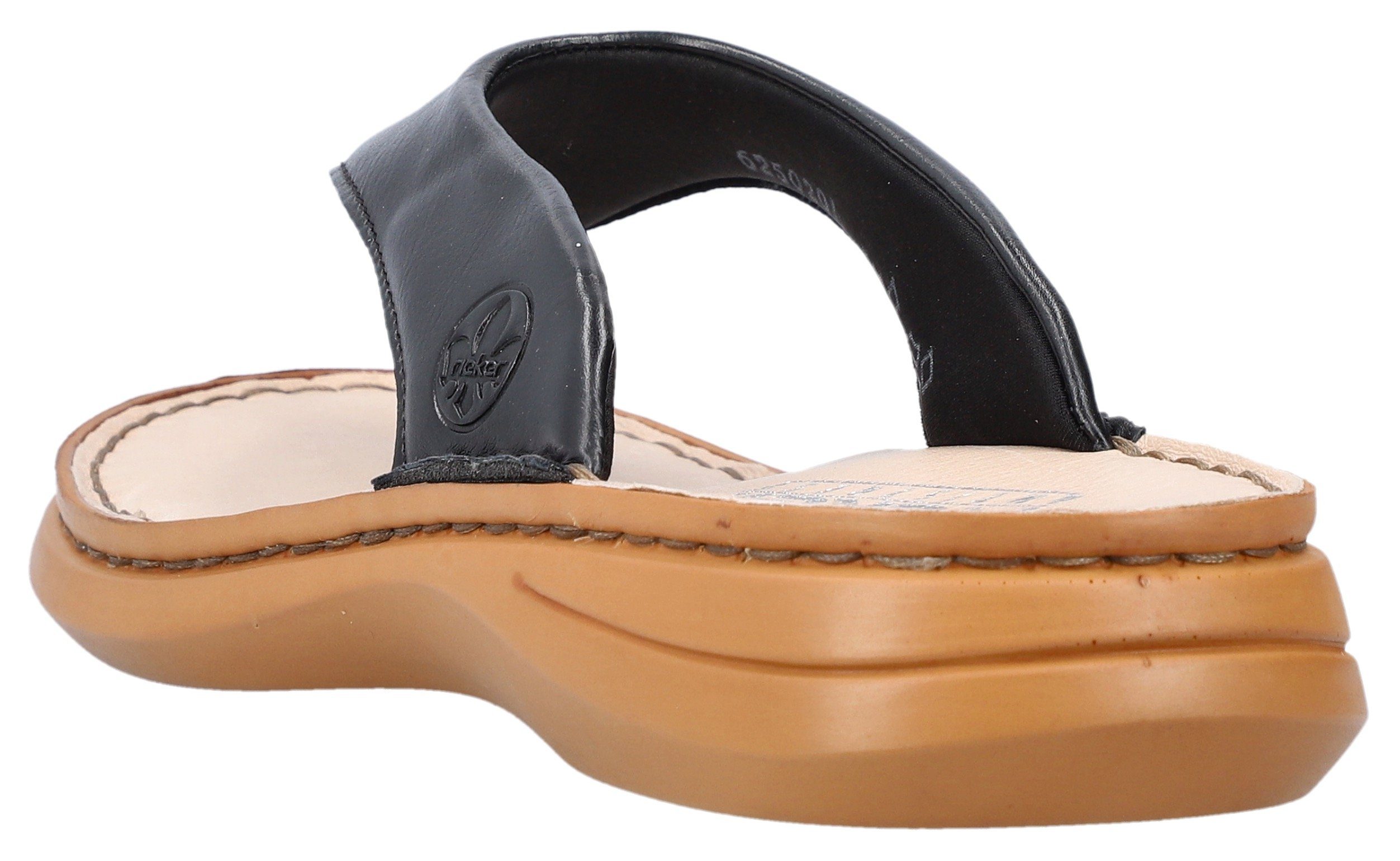 Rieker Teenslippers zomerschoen, slippers met tussenstuk voor de tenen