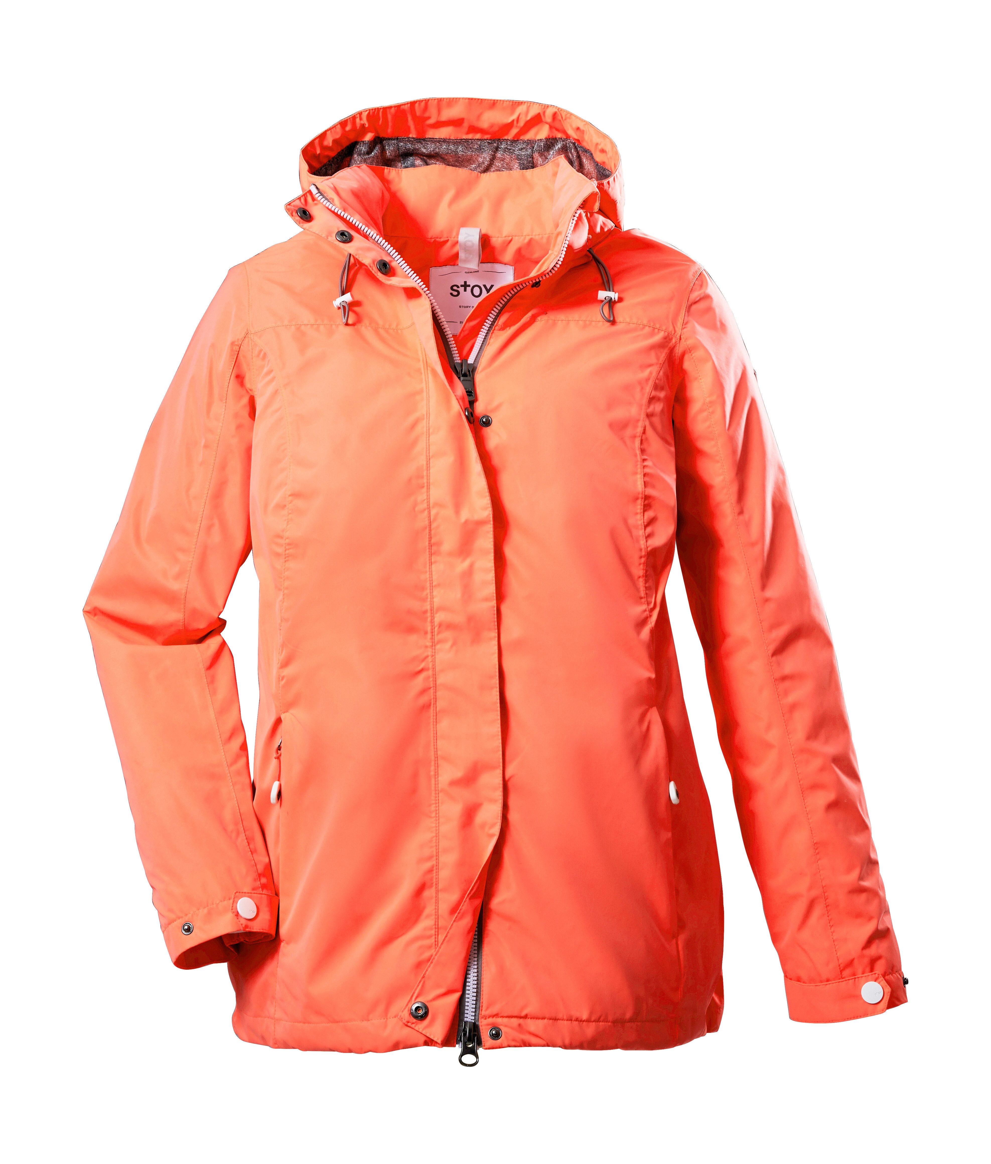 STOY Outdoorjack STS 11 WMN JCKT Waterdichte, ademende STOY-jas met afneembare capuchon