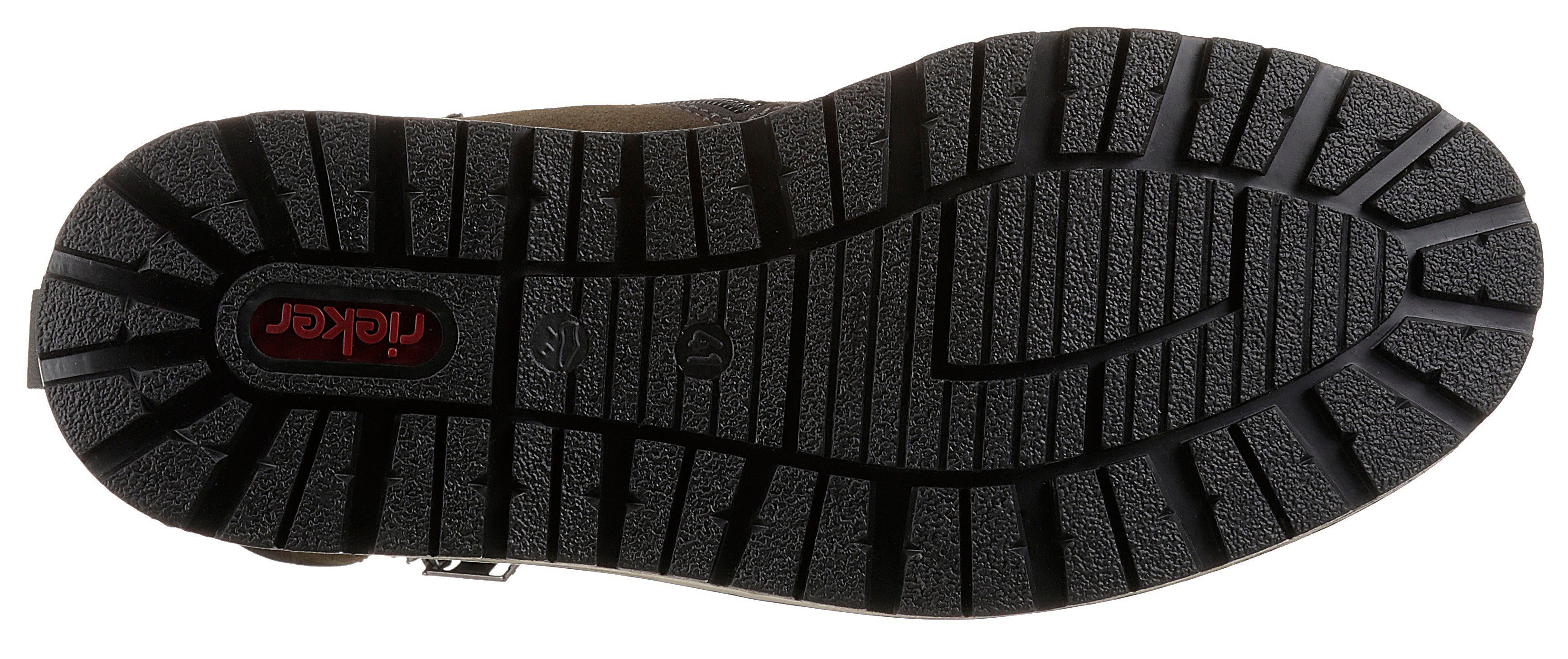 Rieker Winterlaarzen met comfortabele rieker tex-uitrusting, vrijetijdsschoen, veterschoen