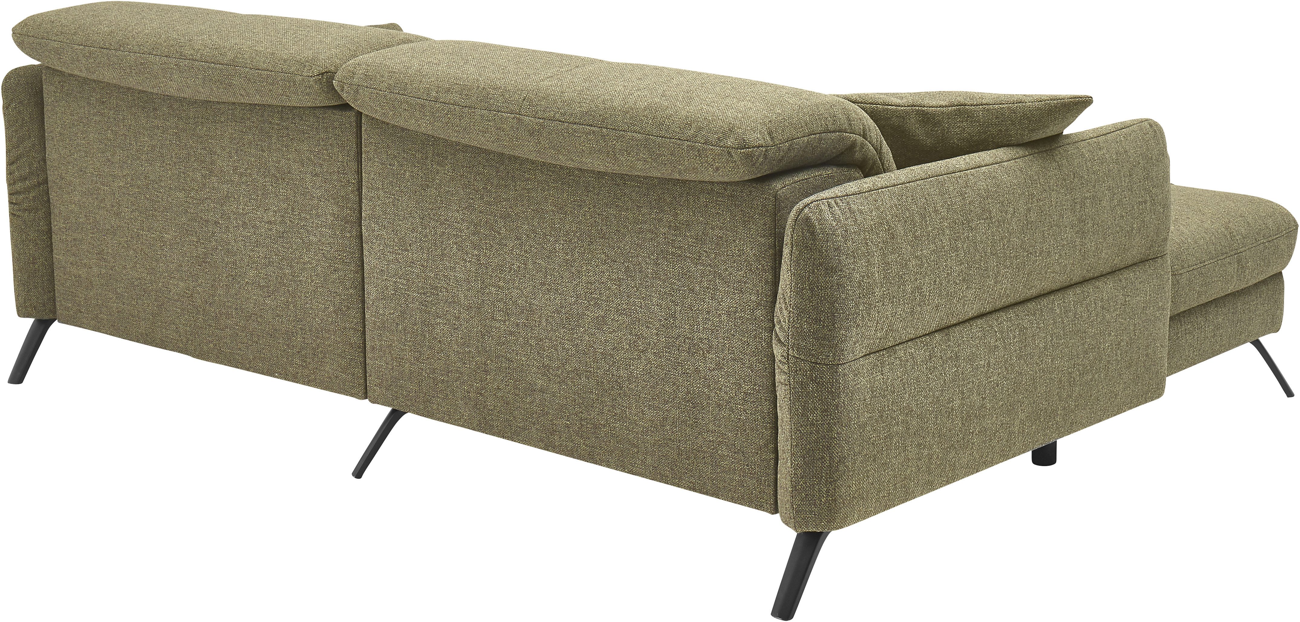 set one by Musterring Hoekbank SO 4400 V optioneel met motorische bedfunctie & hoofdverstelling, voet zwart