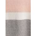 tamaris cardigan met trendy blokstrepen - nieuwe collectie roze