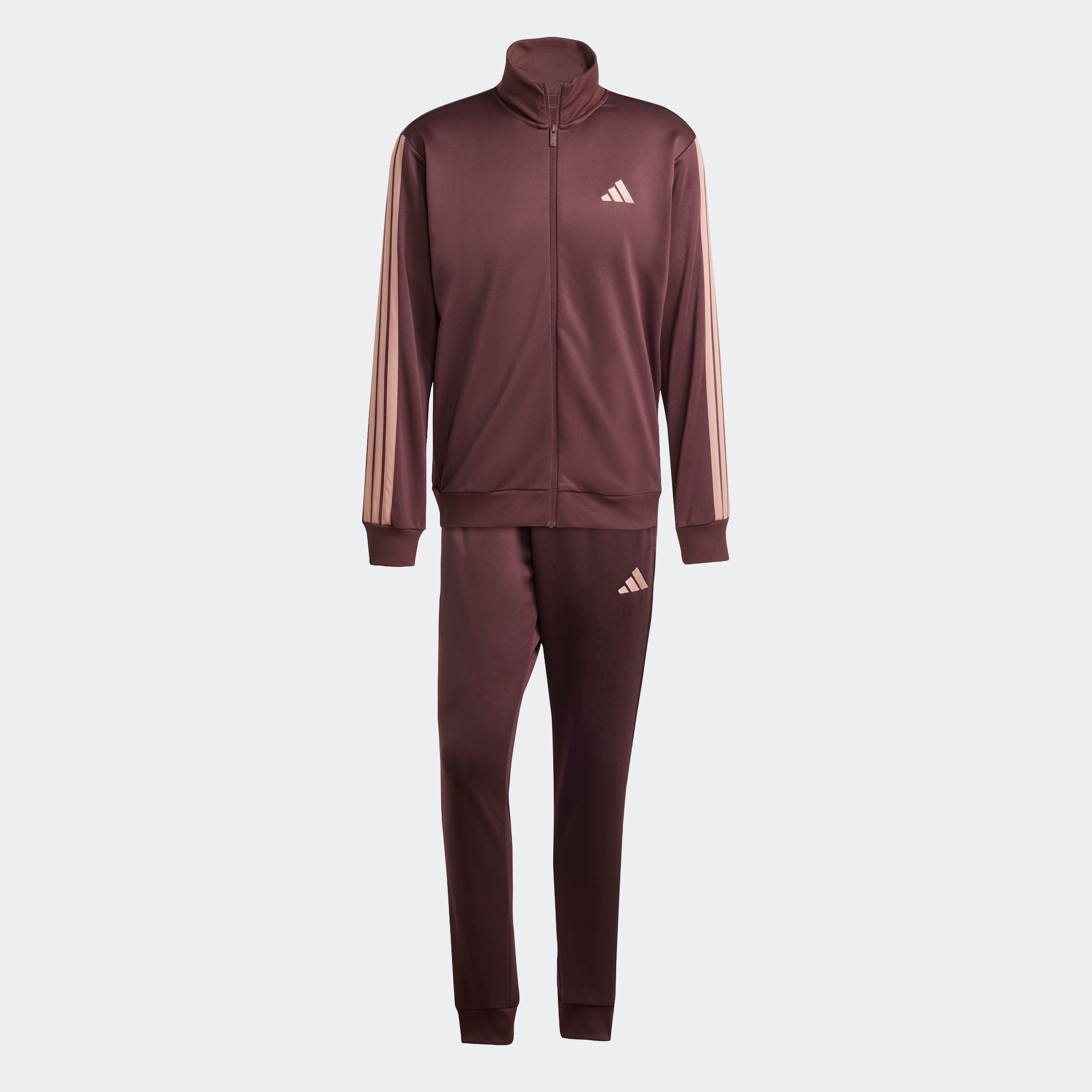 adidas Sportswear Trainingspak M 3S FT TT TS drie-strepen trainingspak van zacht french terry materiaal (2-delig)