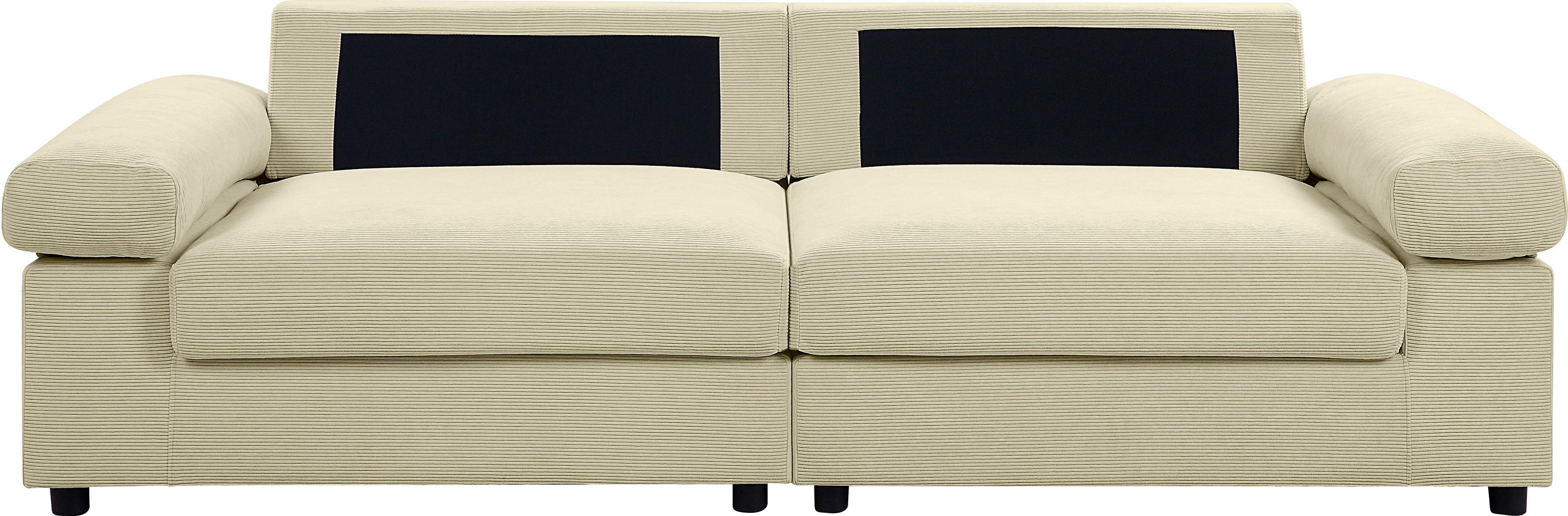 ATLANTIC home collection Megabank Bjoern met cordbekleding, xxl-zitoppervlak, met binnenvering, vrij plaatsbaar