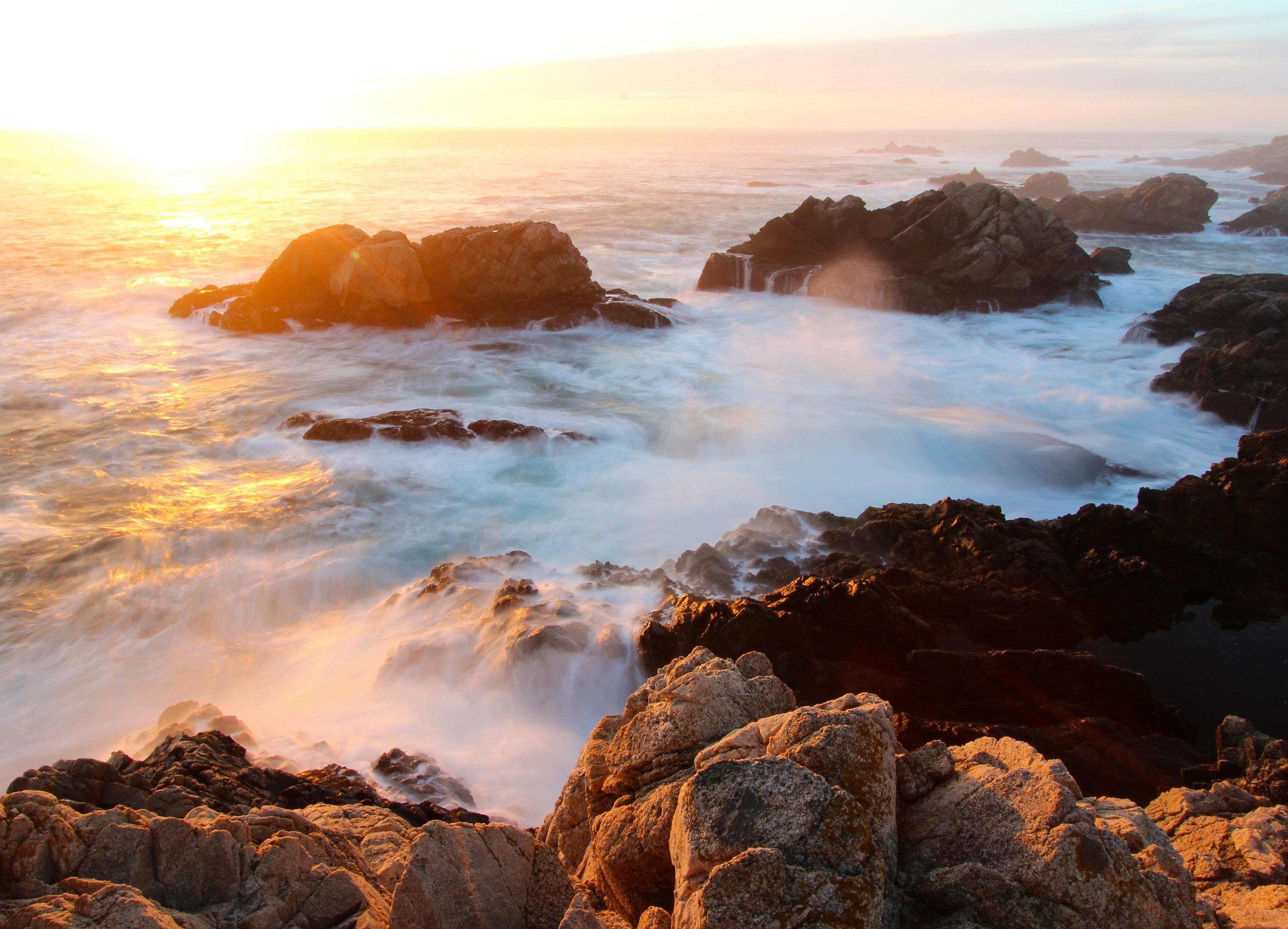 Papermoon Fotobehang Sunset on Big Sur Coast