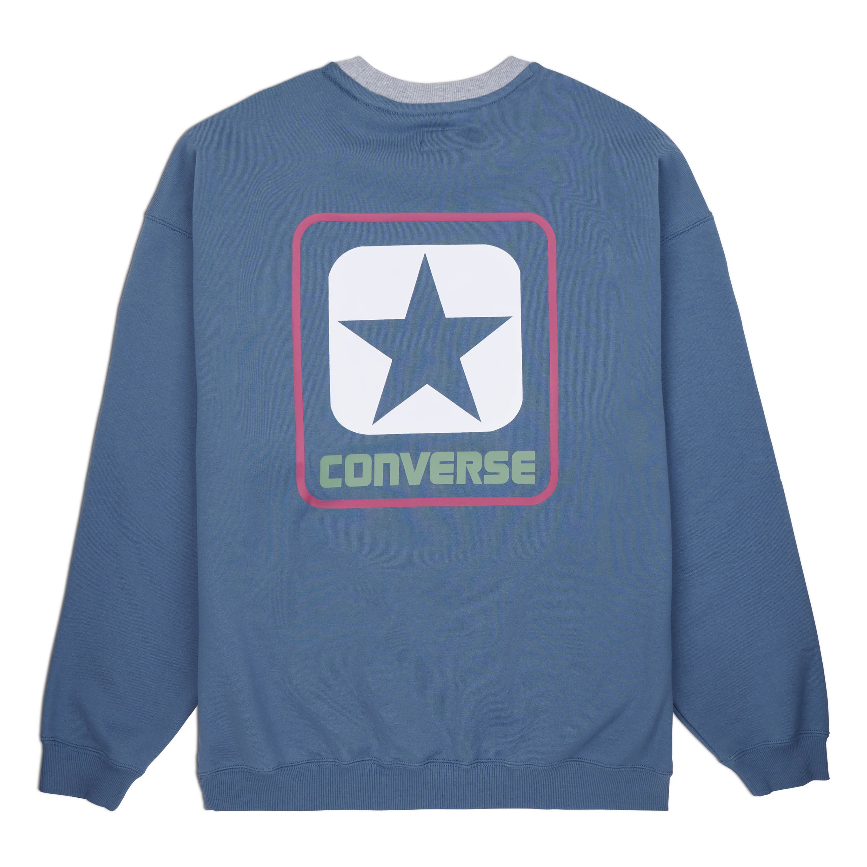 Converse Sweater CONVERSE BOX STAR RINGER CREW - LAKESIDE BLUE (1-delig)