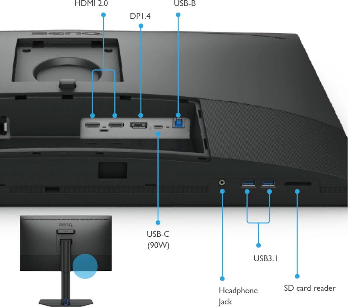 BenQ Ledscherm SW272U, 69 cm / 27", 4K Ultra HD