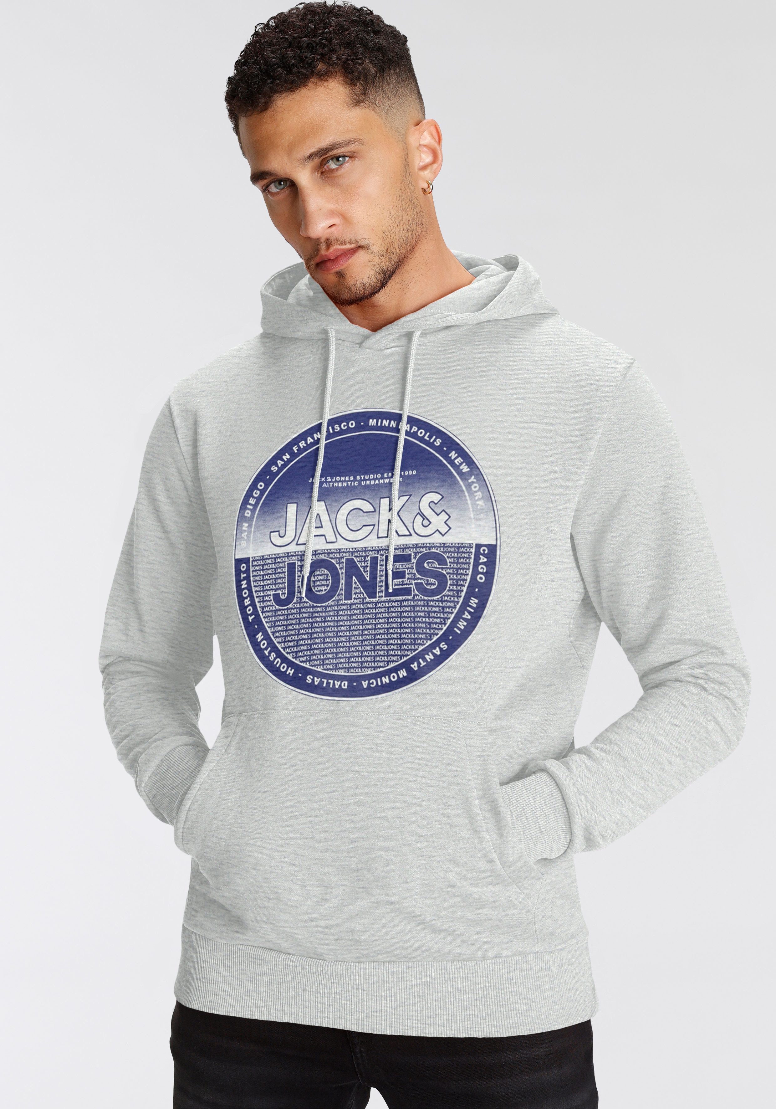 Jack & Jones Hoodie JJLOYD SWEAT HOOD heren hoodies maat L wit
