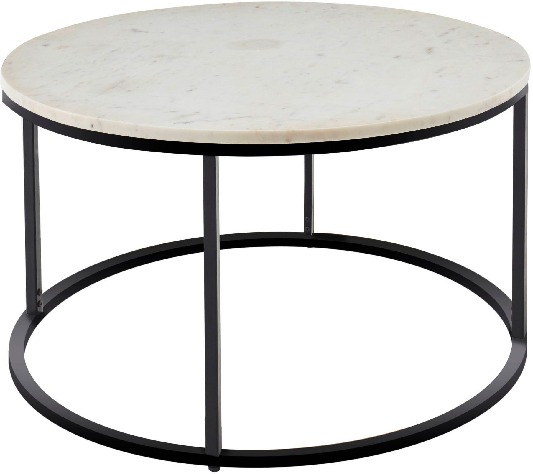 Stolkom Salontafel Belfort rond marmer, tafel in wit of zwart