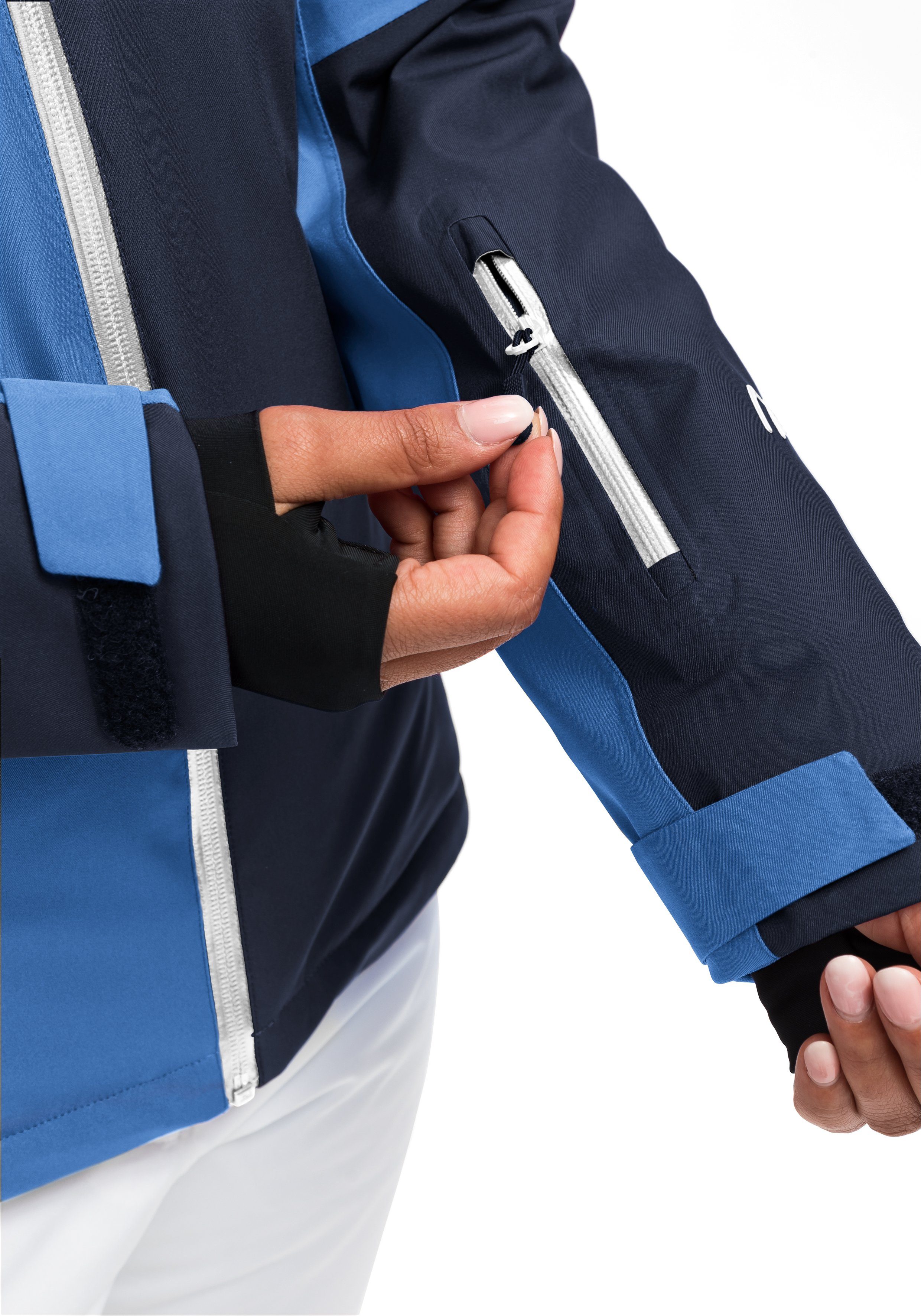 Maier Sports Ski-jack Nuria Dames winterjas, wind- en waterdicht, 3 ritszakken, regular fit