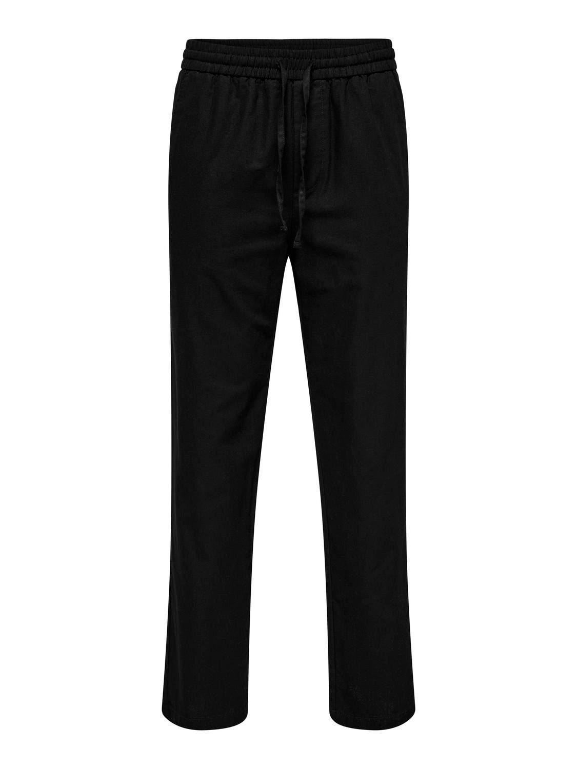 ONLY & SONS Trainingsbroek ONSSINUS LOOSE 0007 COT LIN PANT NOOS