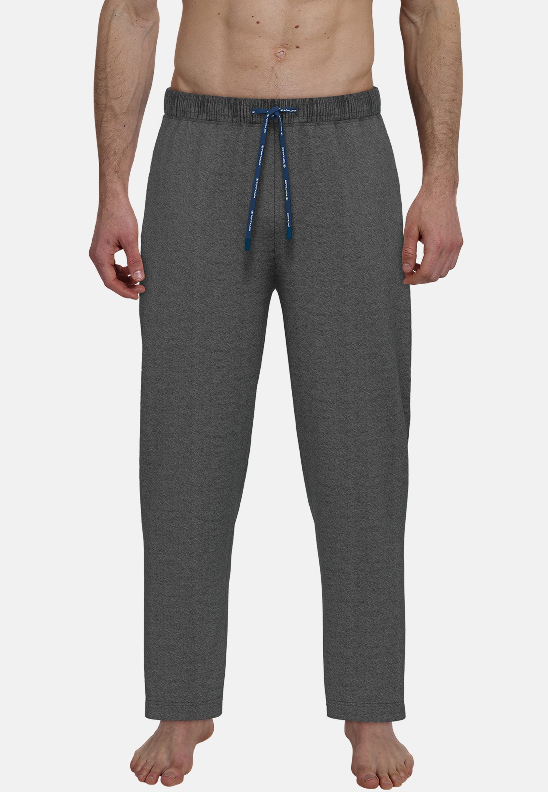 Tom Tailor Pyjamabroek Tennessee met elastiek en bindband, katoenmix