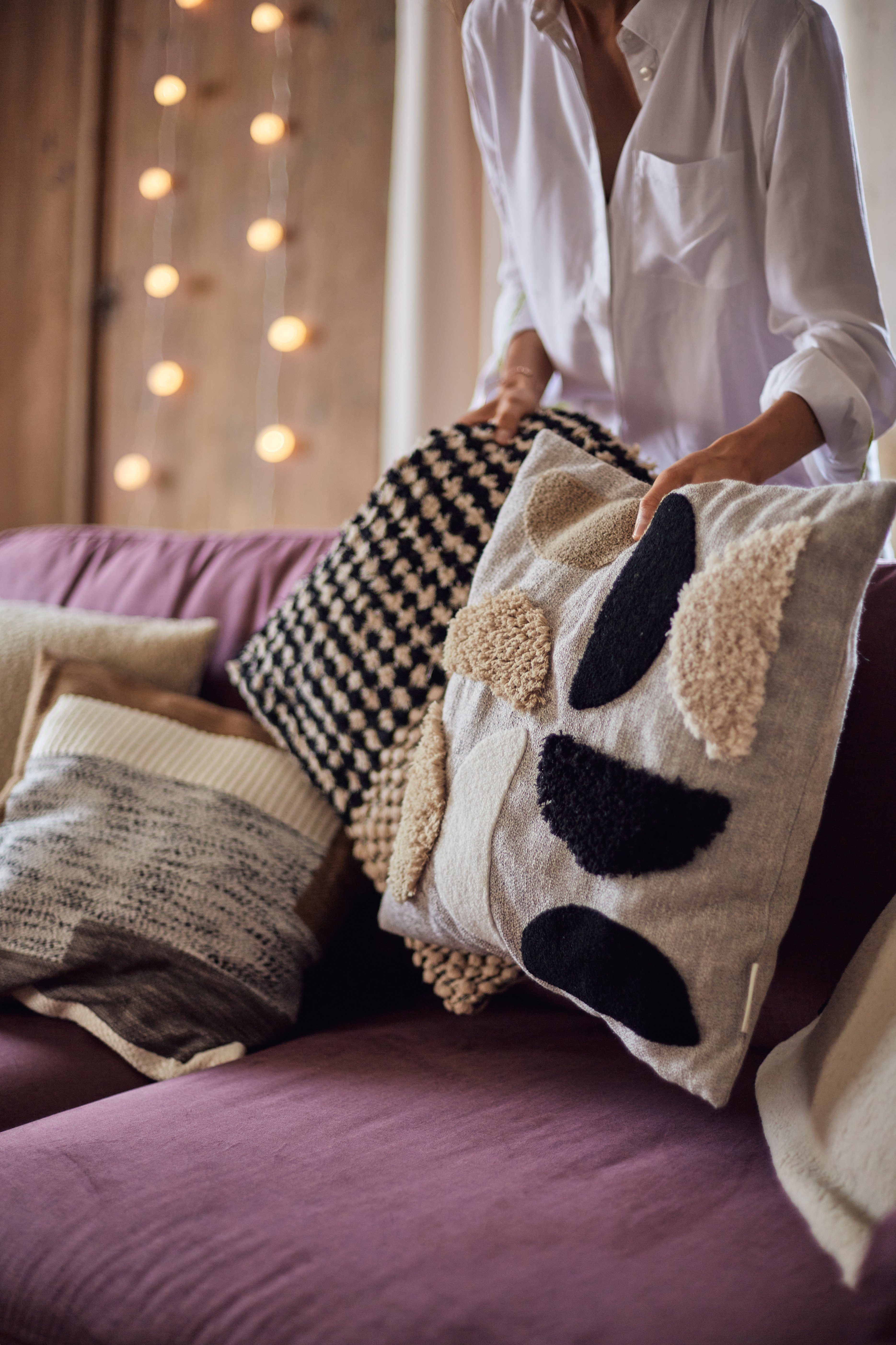 TOM TAILOR HOME Sierkussen Boho Tuffed (1 stuk)
