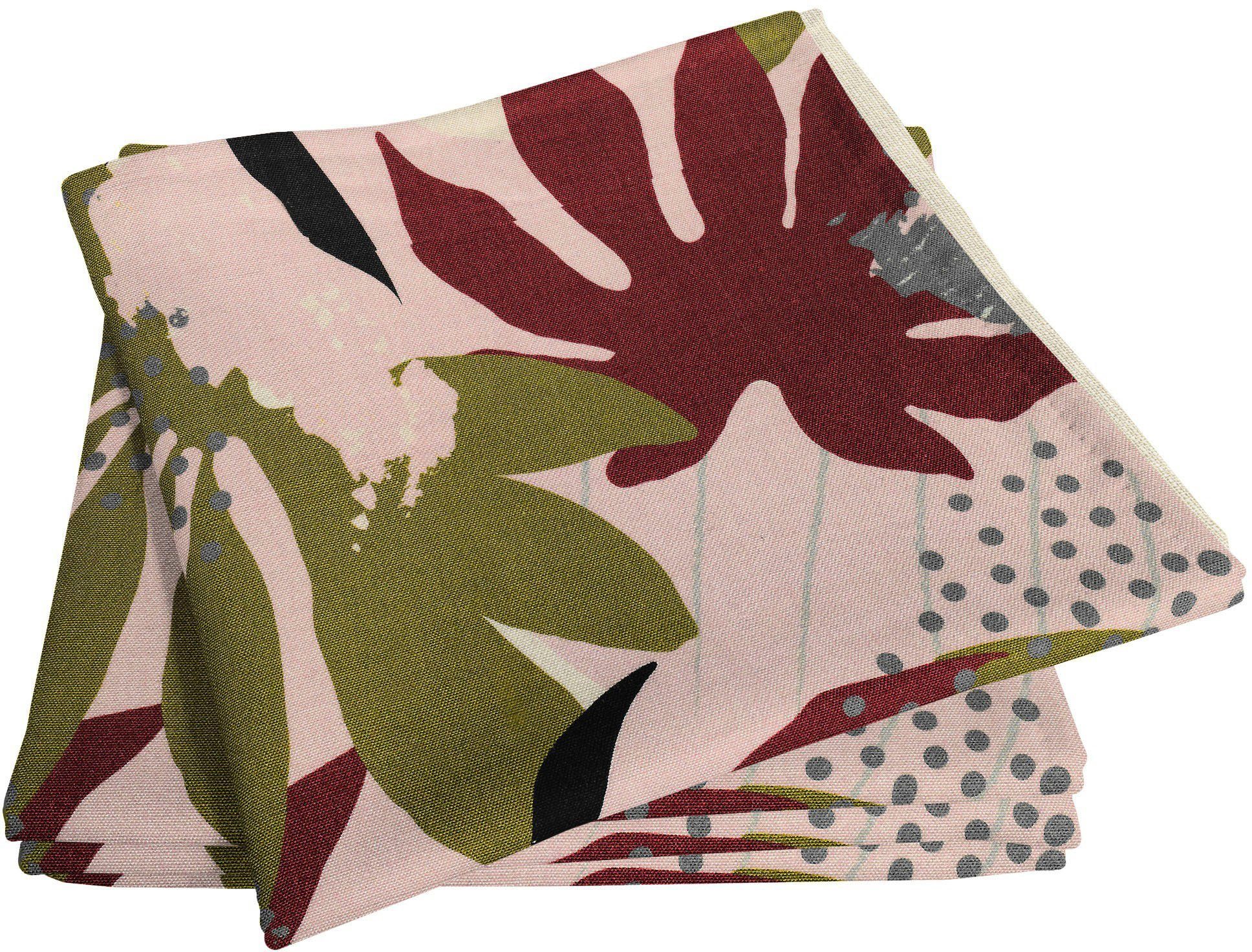 Adam Stoffen servet Jungle GOTS organic, gecertificeerd door CERES 0242 Made in Germany (4 stuks)