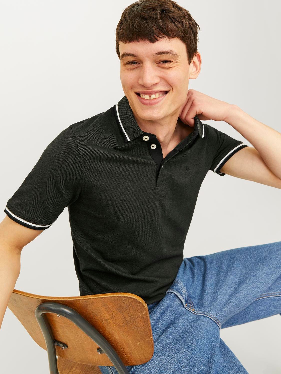 Jack & Jones Poloshirt JJEPAULOS POLO SS 2PK MP NOOS (2-delig, Set van 2)