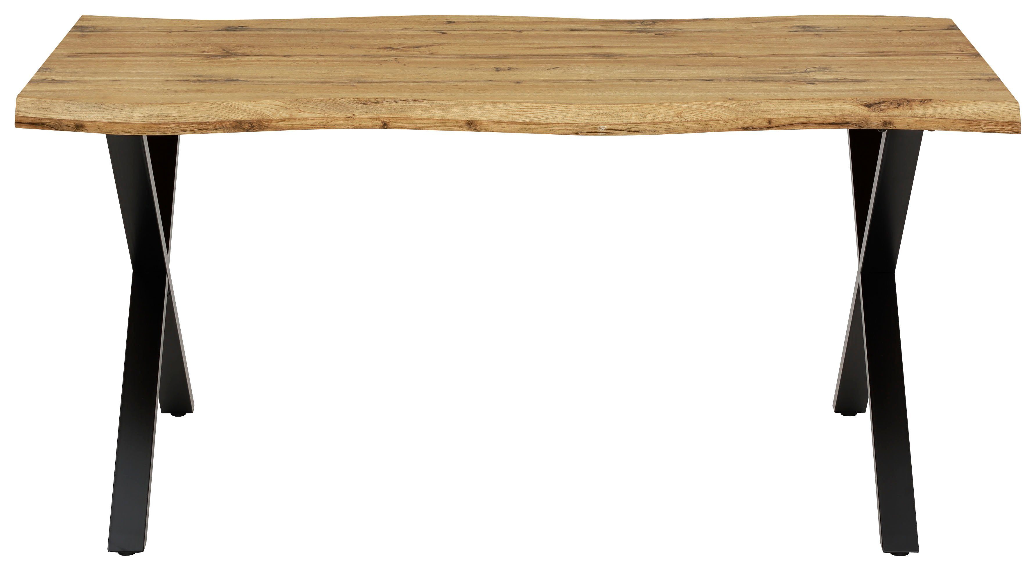 HELA Eettafel GRETA BESTSELLER Boomrandtafel (nabootsing), verschillende maten, 46mm dikte, keukentafel