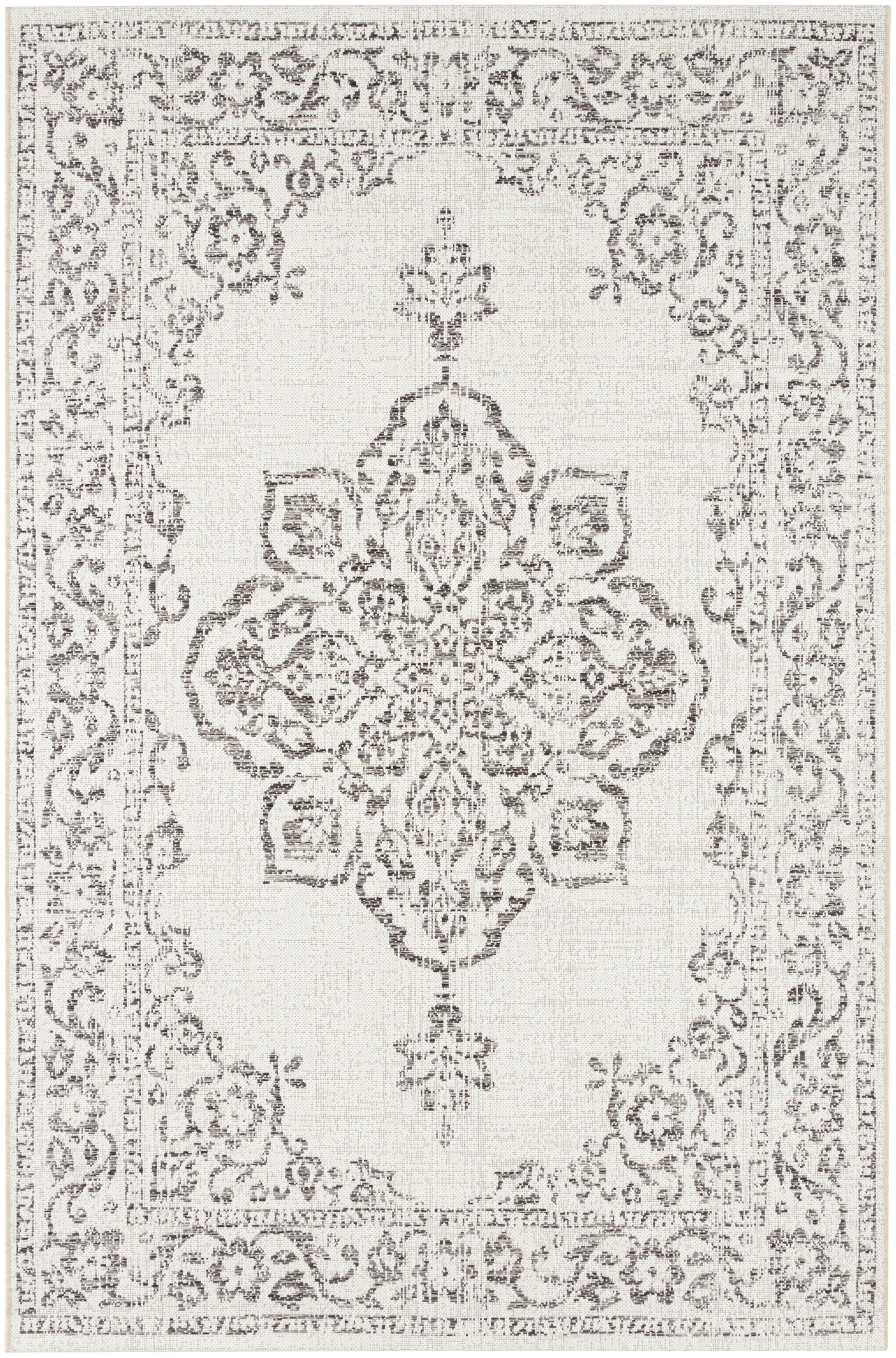 NORTHRUGS Vloerkleed Tilos In- & outdoor, korte pool, oriëntaals, vintage, woonkamer, tuin