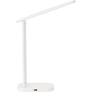 my home tafellamp neila bureaulamp met usb-oplaadfunctie voor mobiele apparaten, touchdimmer, cct-kleurtemperatuurbediening in 5 standen instelbaar (3000-6100k), tafellamp, leeslamp (1 stuk) wit