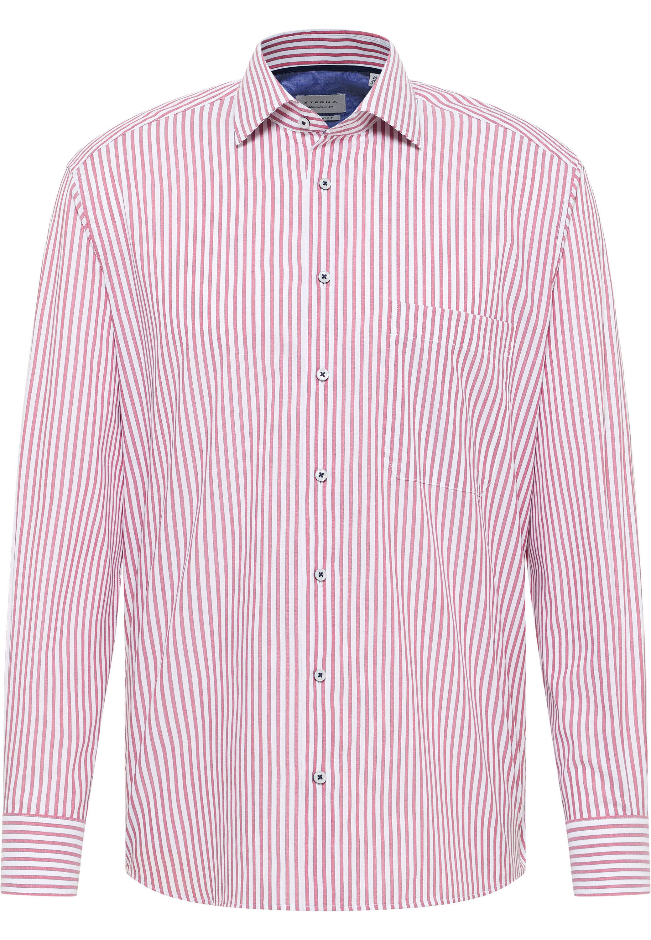 Eterna Overhemd met lange mouwen Comfort fit NON IRON (strijkvrij)