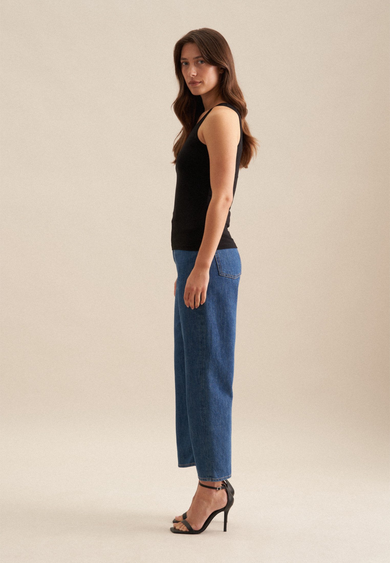 seidensticker Shirttop Zonder mouwen ronde hals uni