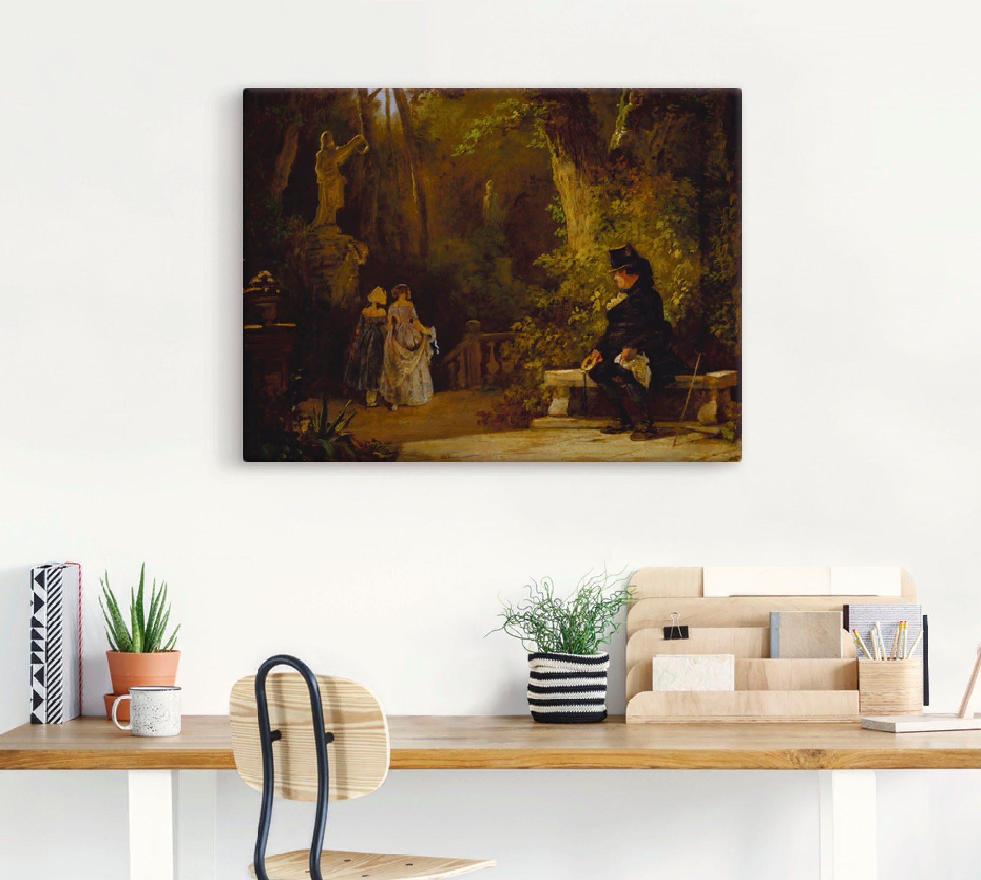 Artland Artprint De weduwnaar. Ca. 1860 als artprint op linnen, muursticker of poster in verschillende maten