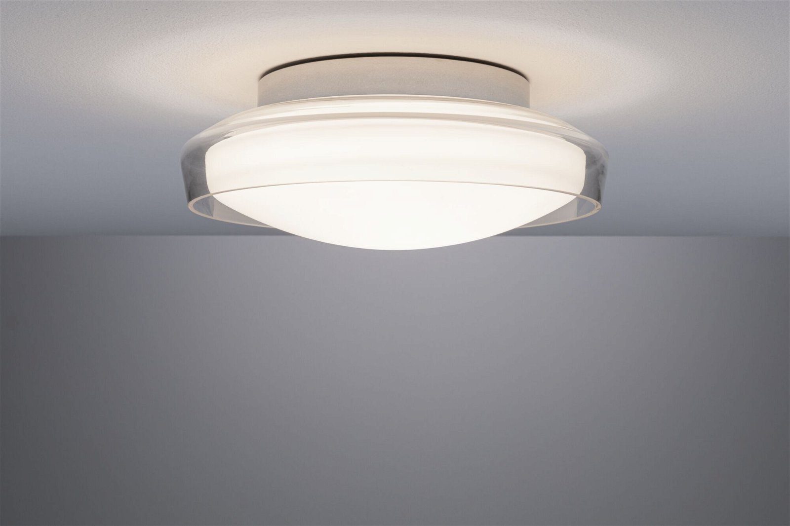 Paulmann Led-plafondlamp Selection Bathroom Luena IP44 11,5W 3000K Chroom 230V Glas/Metaal