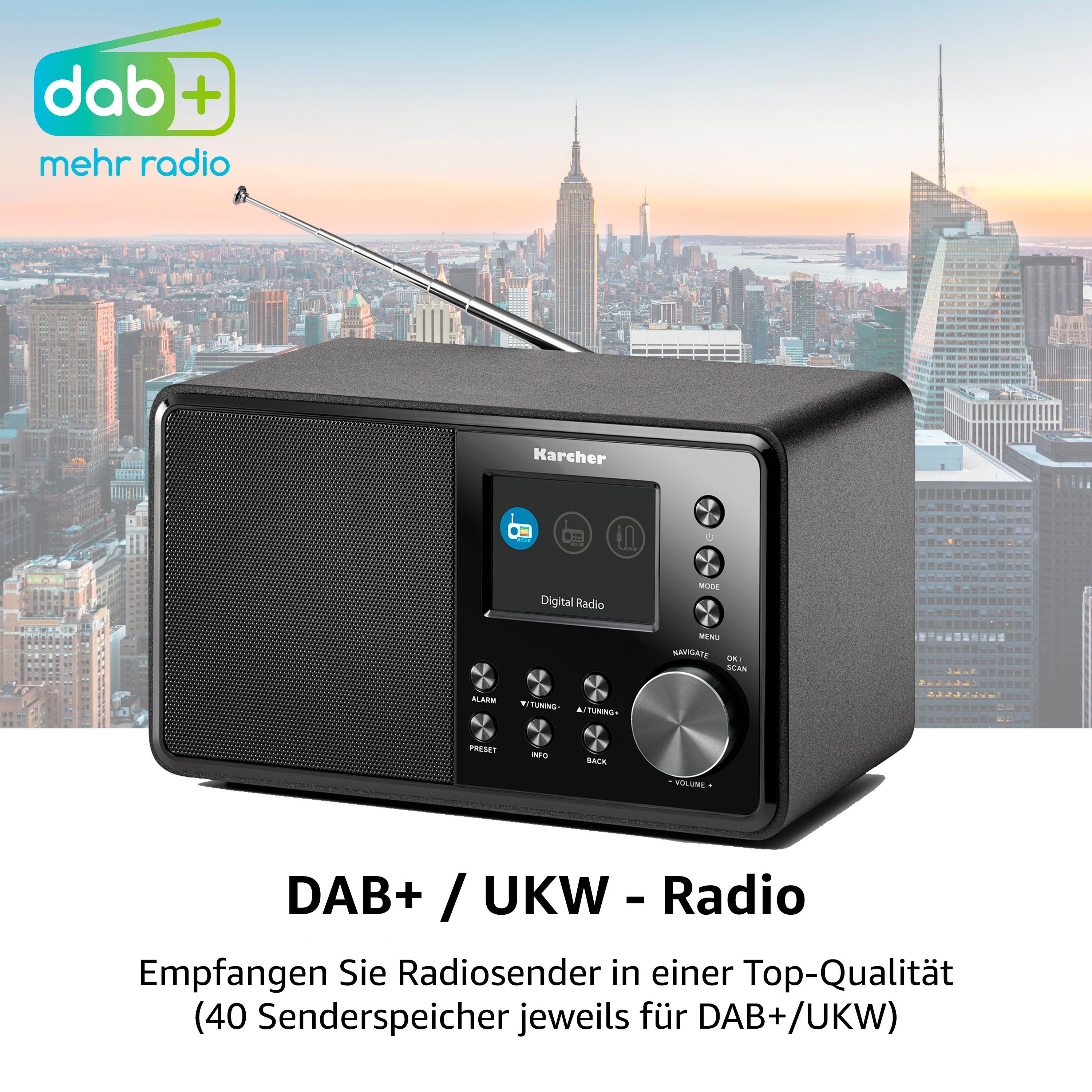 Karcher Digitale radio (DAB+) DAB 3000