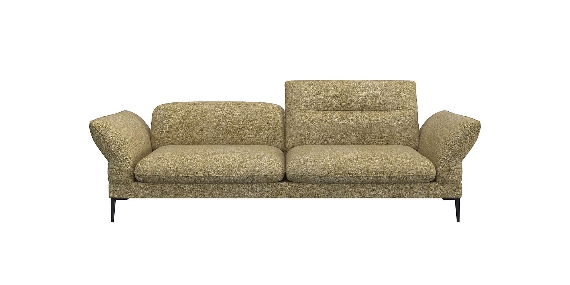 FLEXLUX 3-zitsbank Salino, functie-sofa, relaxsofa Bank met arm- en hoofdeinde verstellingen, koudschuim & staalgolven