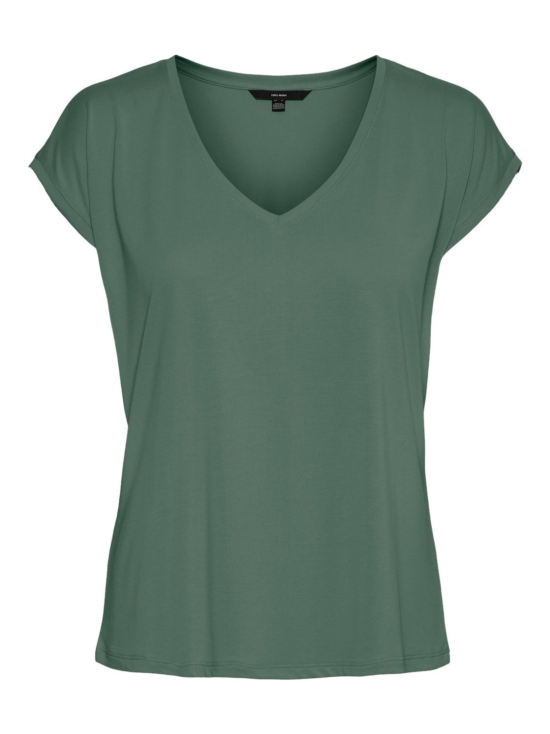 Vero Moda Shirt met V-hals VMFILLI SS V-NECK TEE GA NOOS in een materialenmix met tencel™ modal