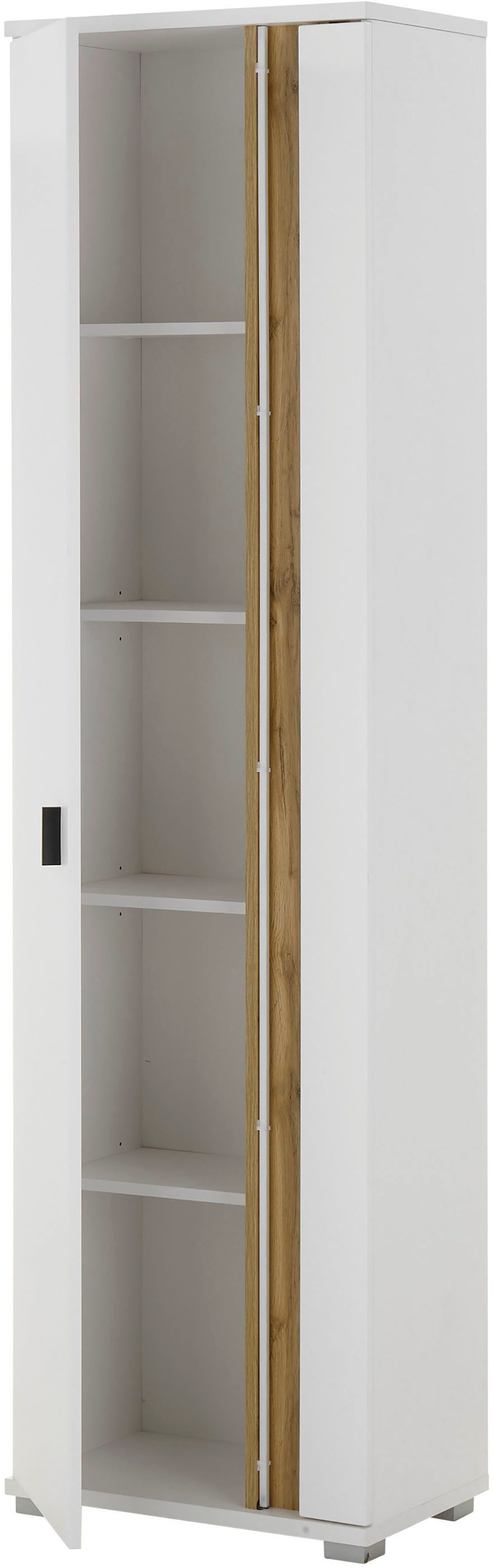 INOSIGN Multifunctionele kast Long Island in moderne trendkleur, inclusief verticale verlichting, breedte 55 cm (1 stuk)