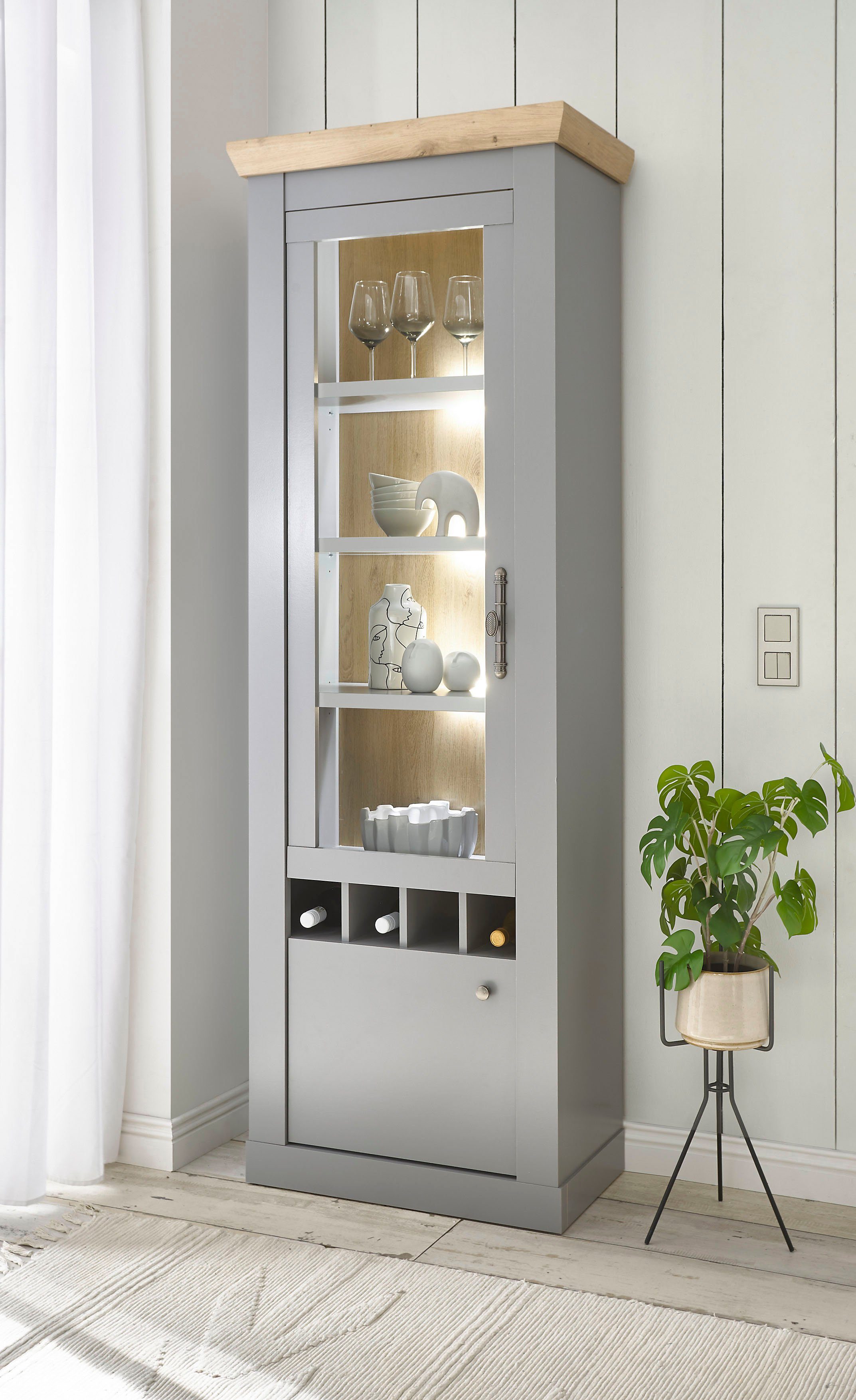 Home affaire Vitrinekast CHAMBORD Breedte ca. 71 cm