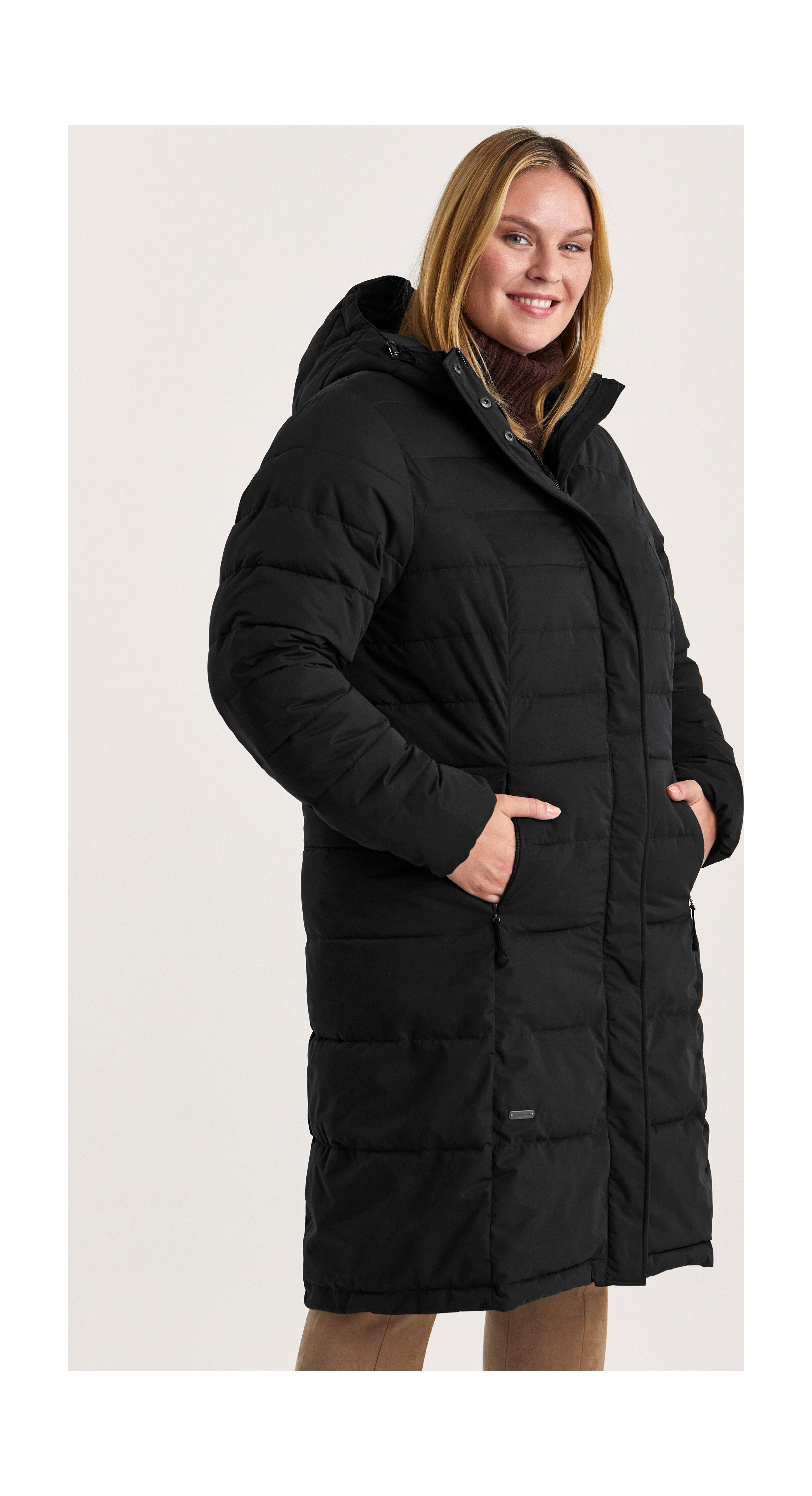 STOY Gewatteerde jas STW 7 WMN QLTD CT ademend, waterafstotende winterjas in grote maten