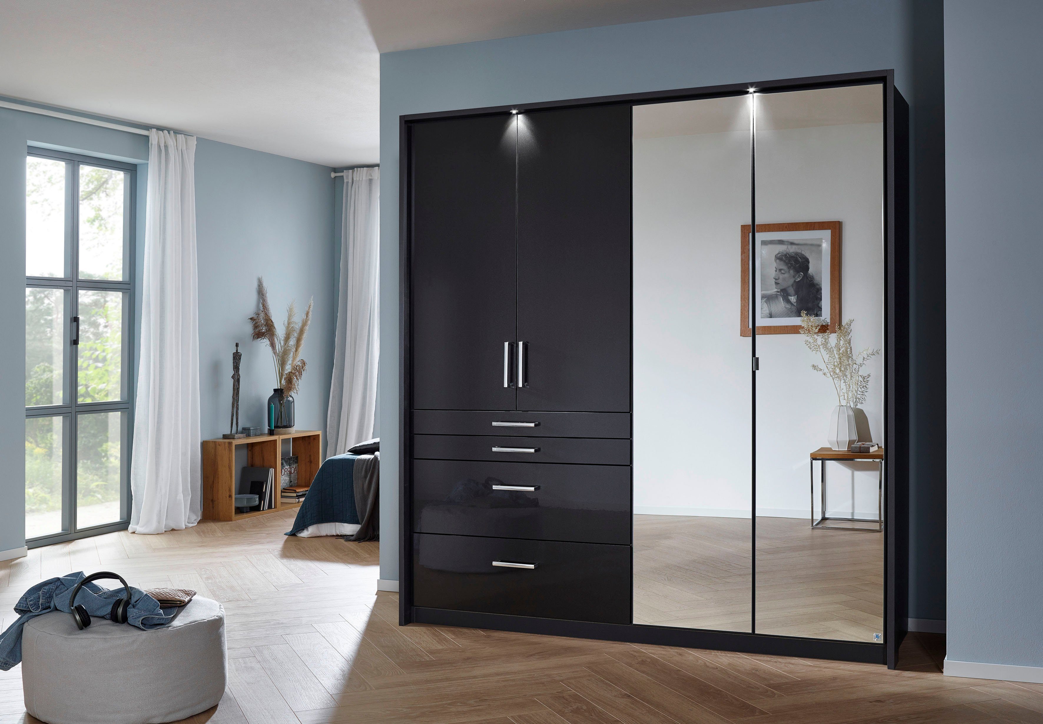 rauch Draaideurkast Kledingkast kast garderobe garderobekast topseller HOMBURG inclusief passe-partout, bovenste lade met indeling made in germany