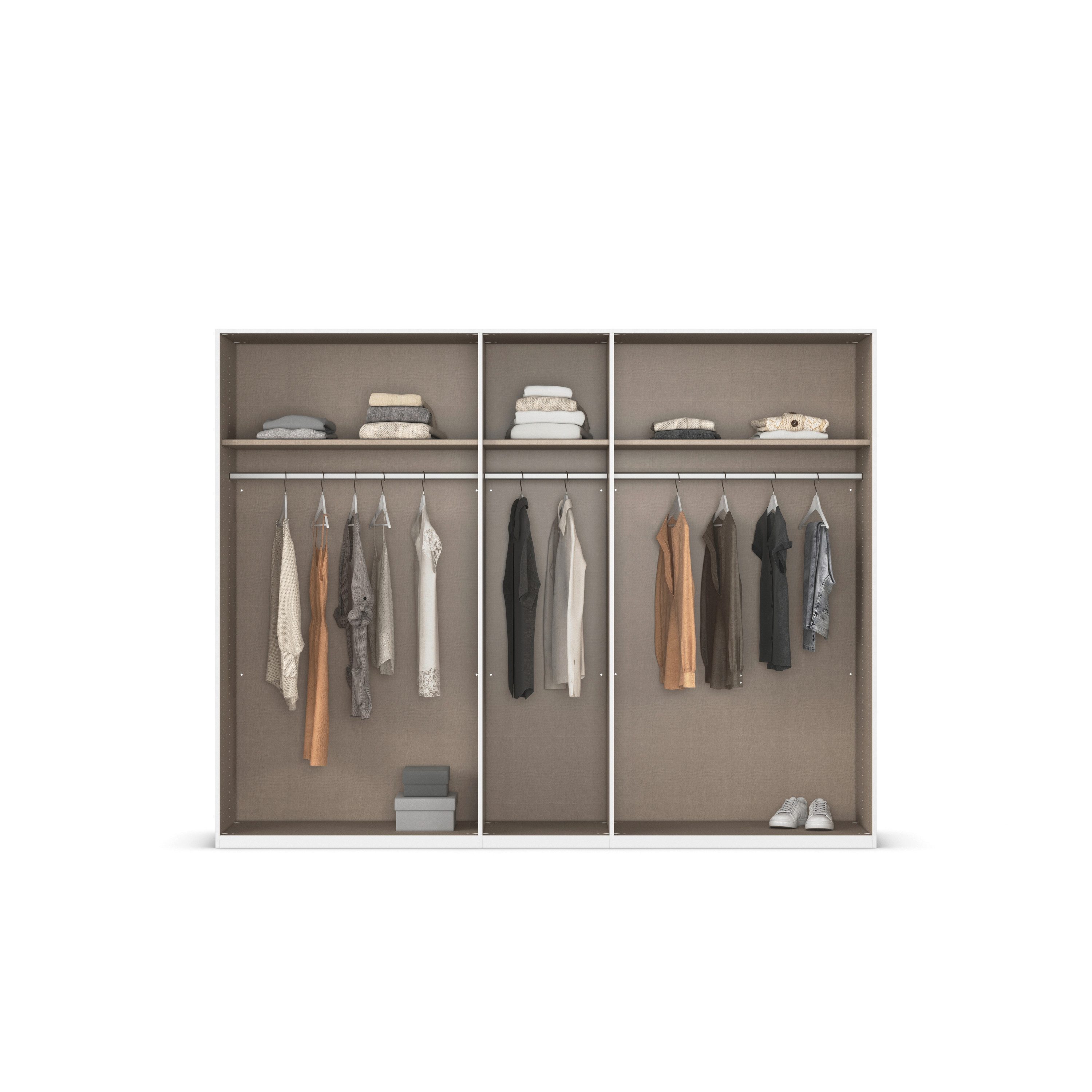 rauch Draaideurkast Kledingkast Kast Garderobe Slaapkamerkast EVELYN in elegante stijl, veel opbergruimte 4 breedtes en 2 hoogtes made in germany