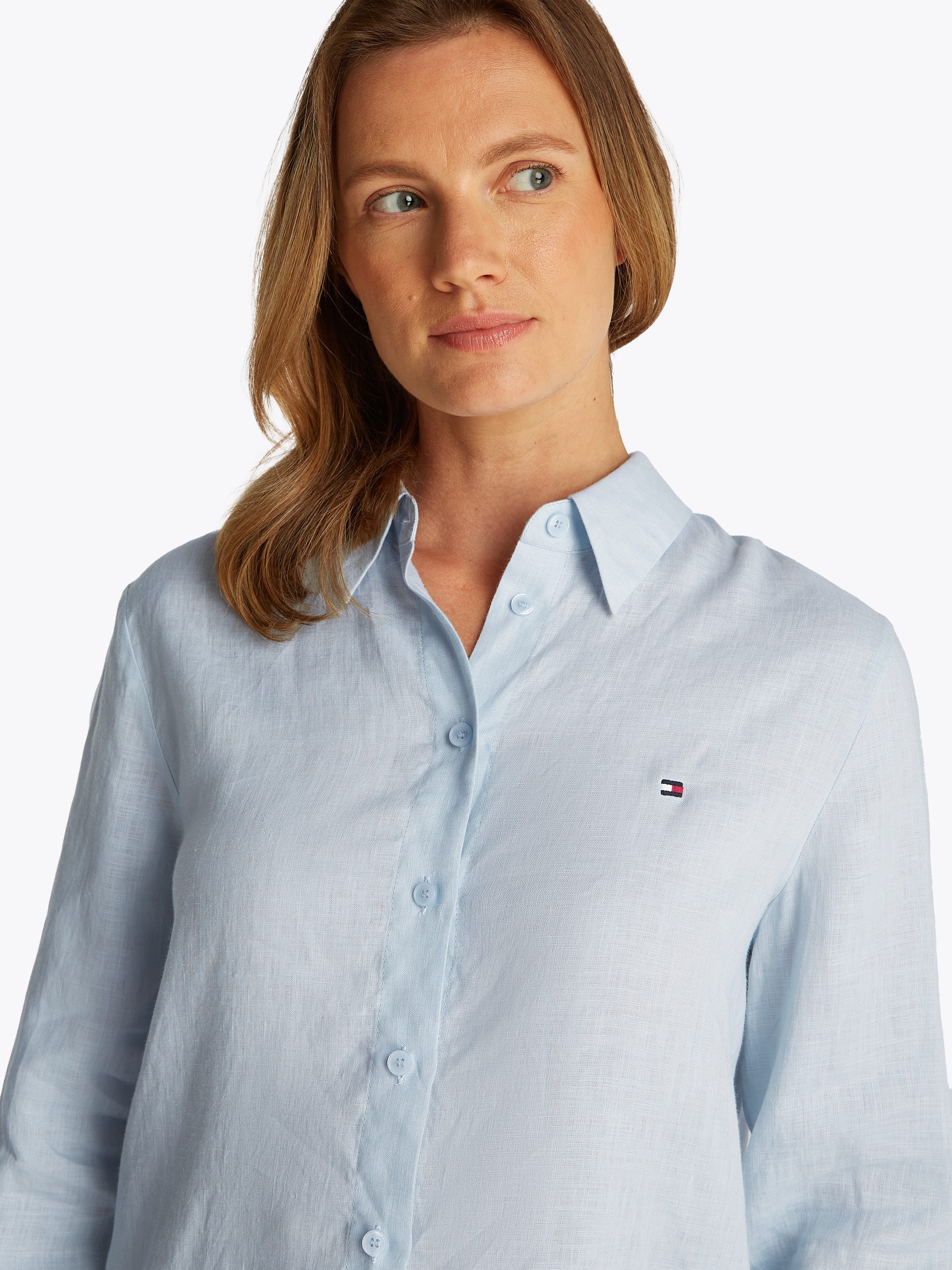 Tommy Hilfiger Overhemdblouse ESS LINEN RELAXED SHIRT