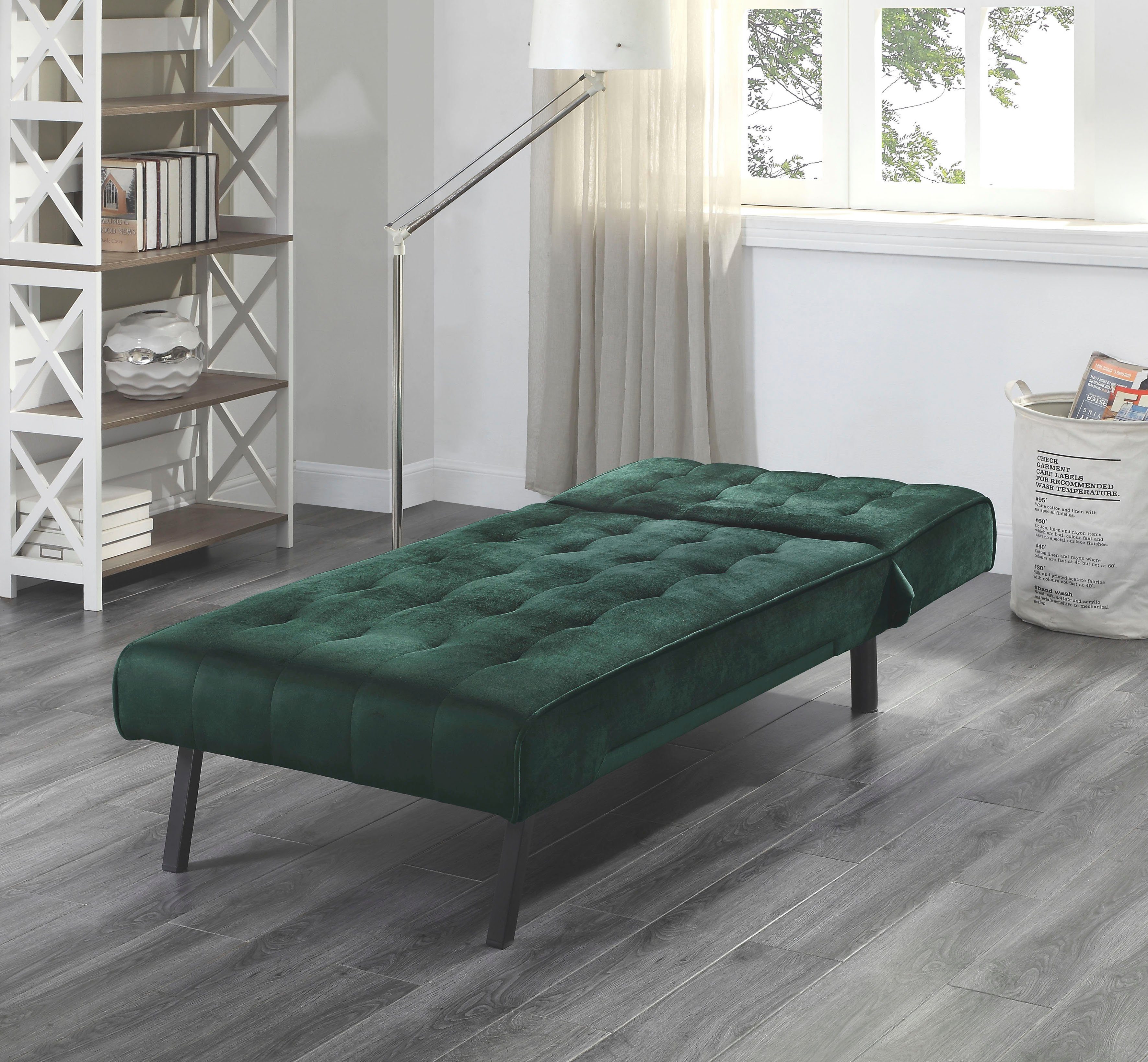 ATLANTIC home collection Relaxstoel Pierre met 3-voudige blokkeerfunctie achter, met golfvering