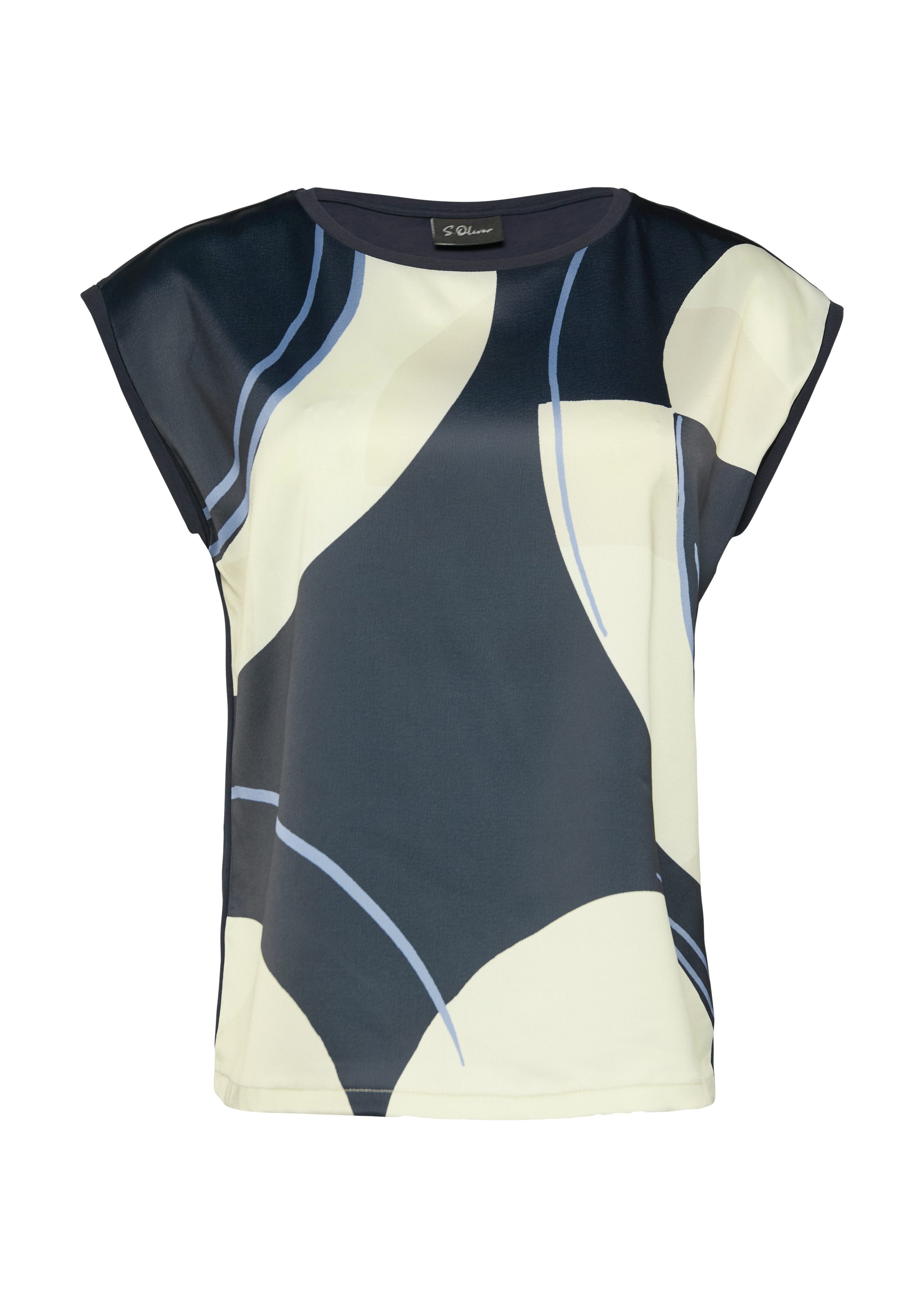 s.Oliver BLACK LABEL T-shirt in fabricmix