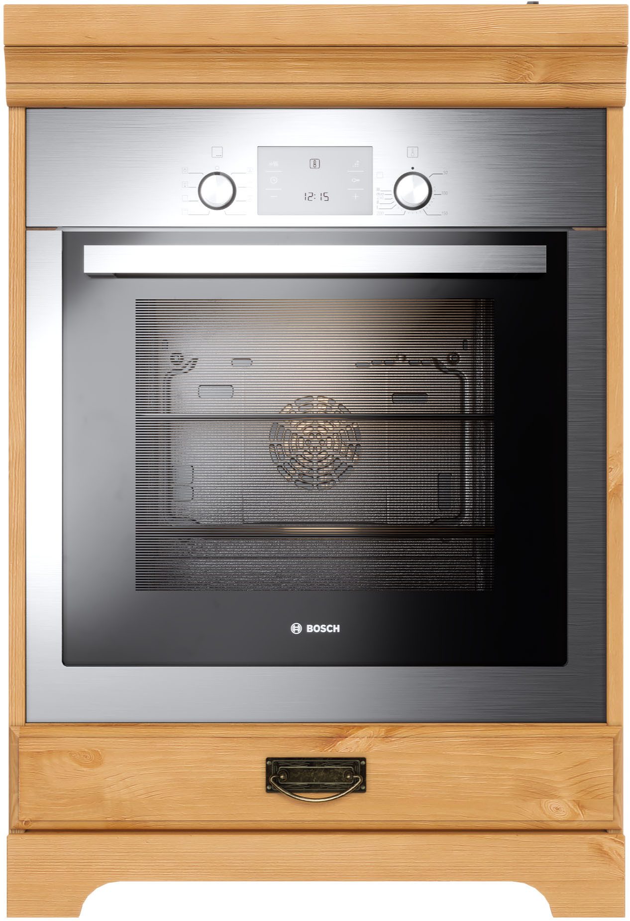 Home affaire Ombouwkast voor oven Rügen Breedte 60 cm, massief grenen, nismaat fornuis B/D/H 56,7/54,2/60,5 cm