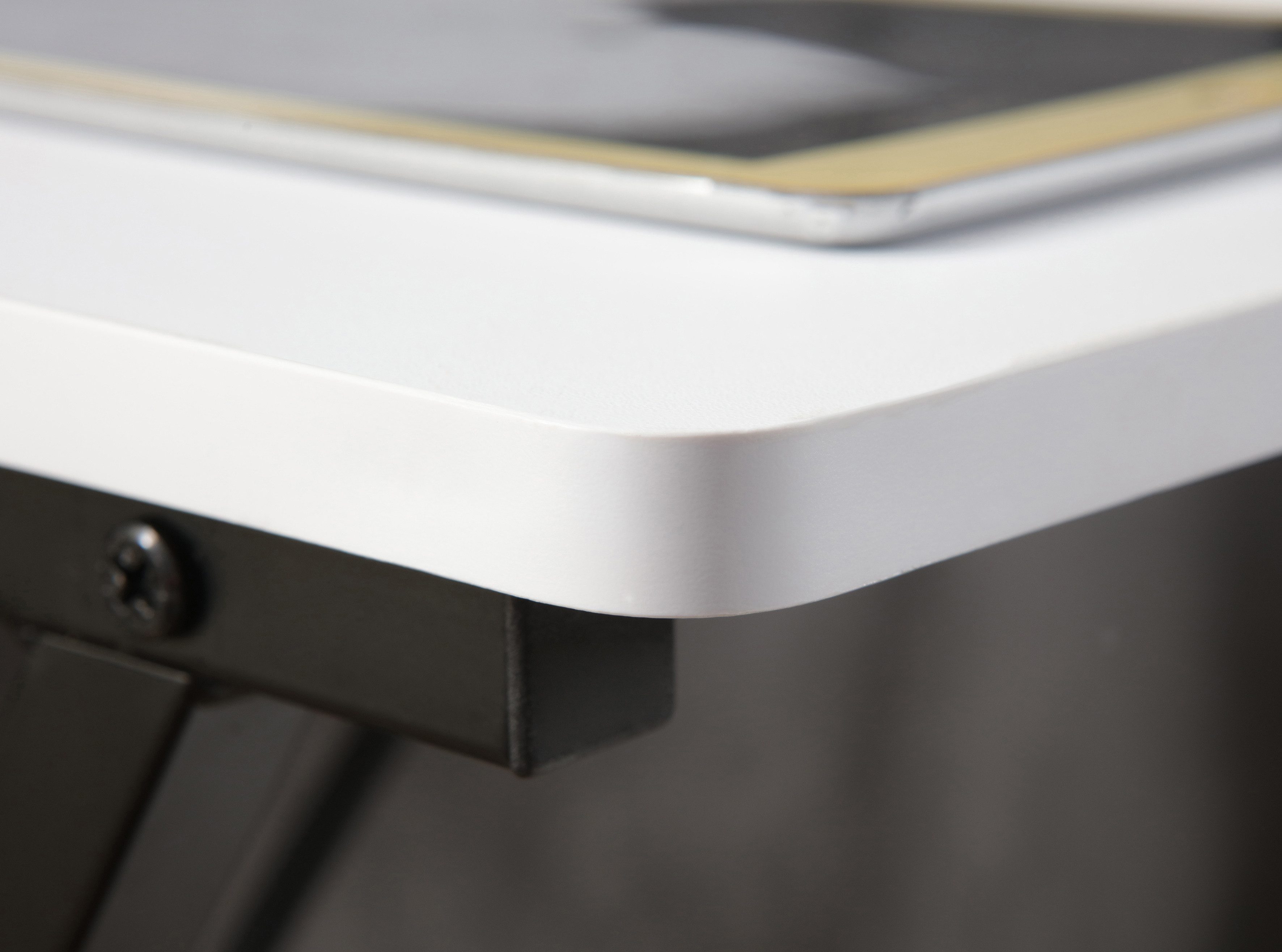 INOSIGN Pc-bureau SULBY, laptoptafel, bureau, met planchet, Metalen frame, opvouwbaar, ruimtebesparend, max. 86,5x82,5 cm