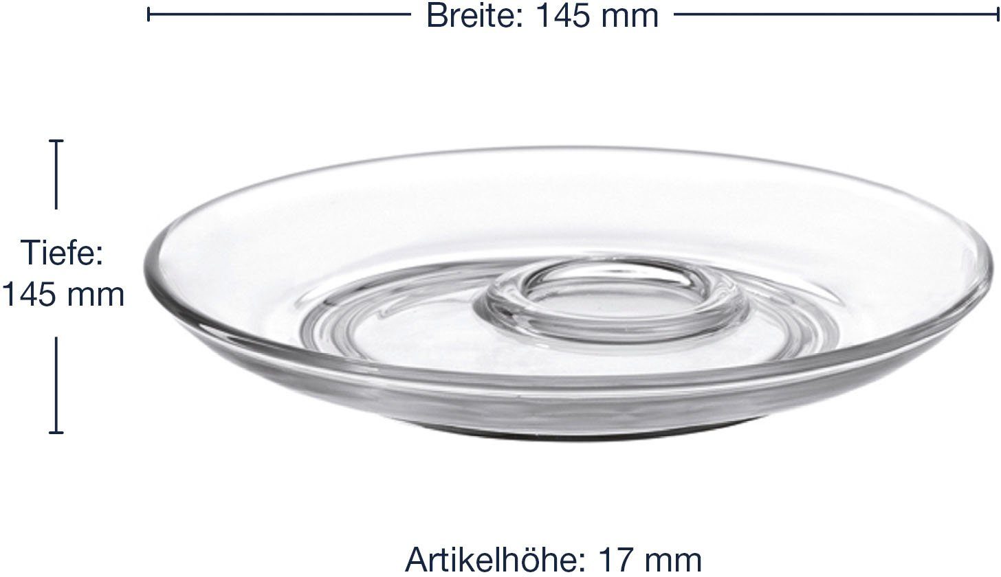 LEONARDO Schoteltje SENSO Glas, Ø 15 cm (set, 6 stuks)