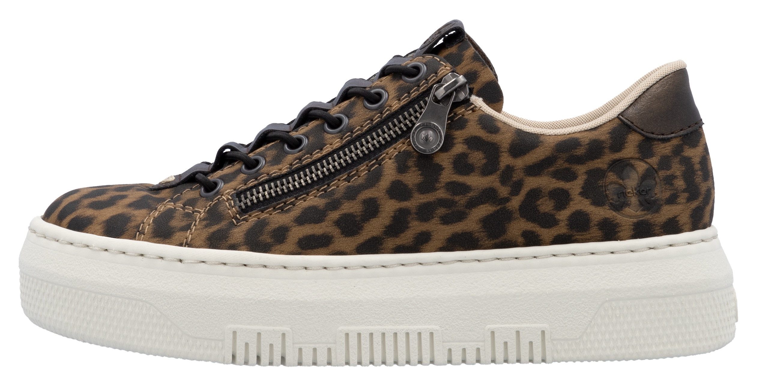 Rieker Plateausneakers Sneaker, slip-on sneaker, slipper met schachtvoering