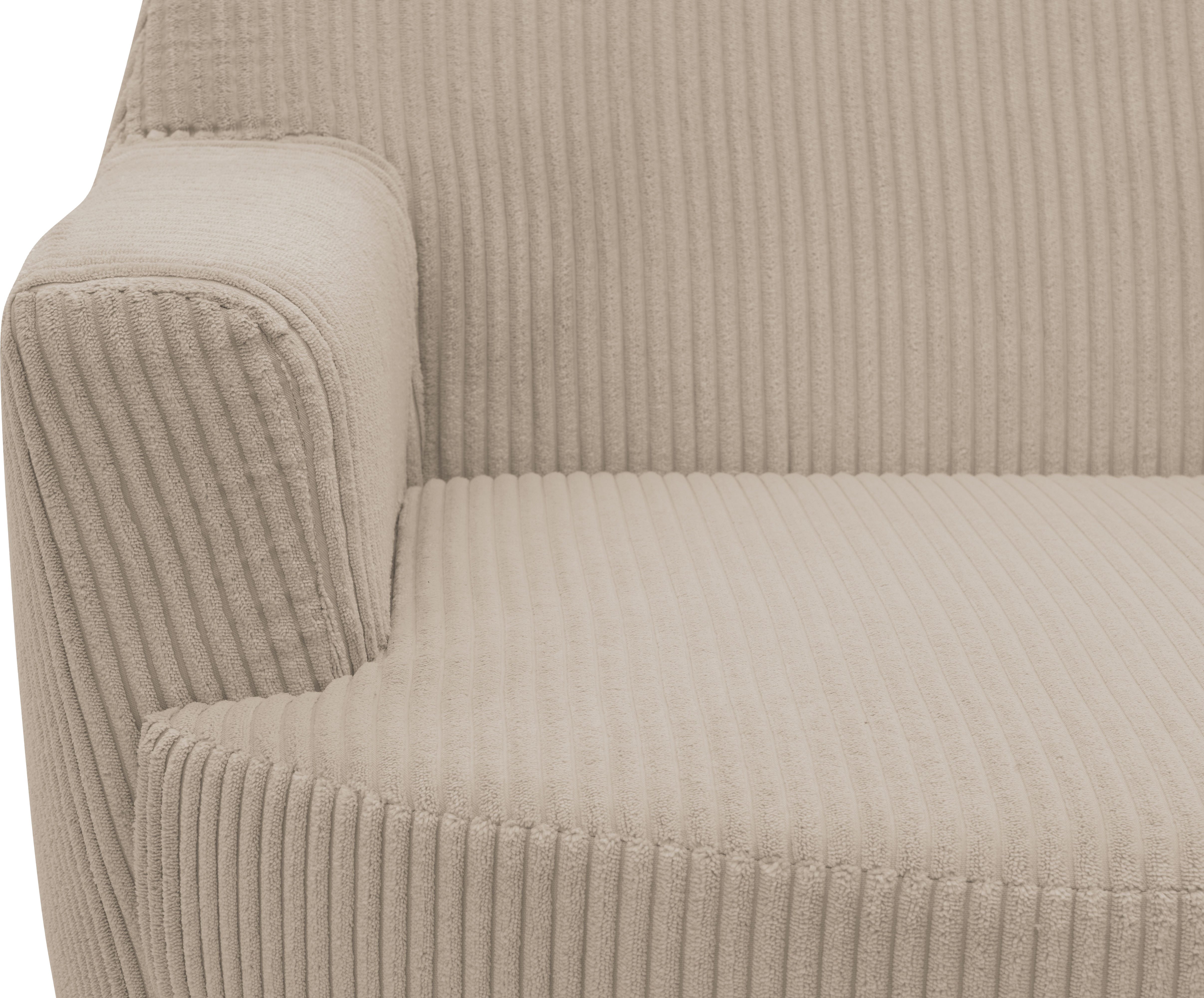 INOSIGN Draaibare fauteuil HETTY, draaistoel met schommelfunctie, leesstoel in cord en microvezel (1 stuk)