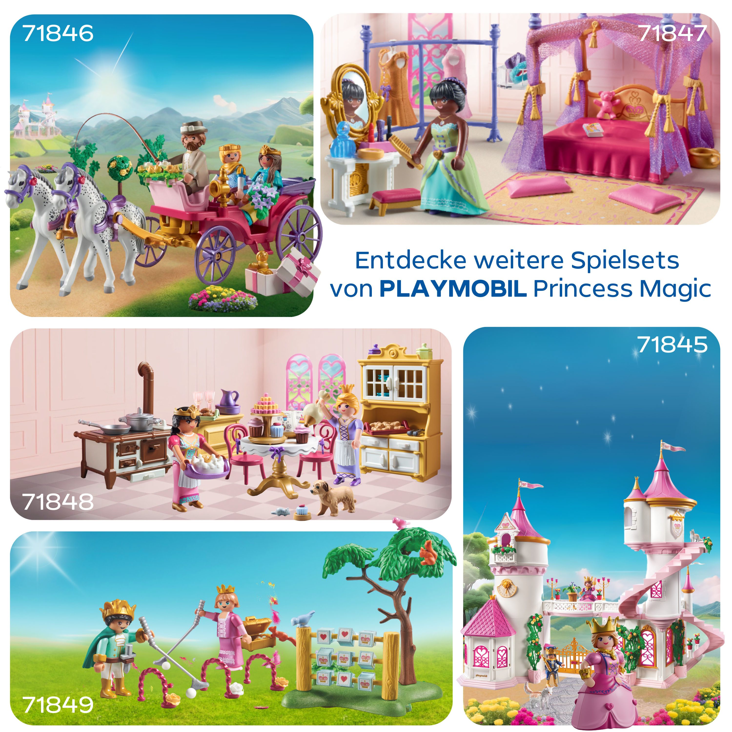 Playmobil® Constructie-speelset Prinsessenslot met Koningspaar (71845), Playmobil Princess Magic (422-delig)