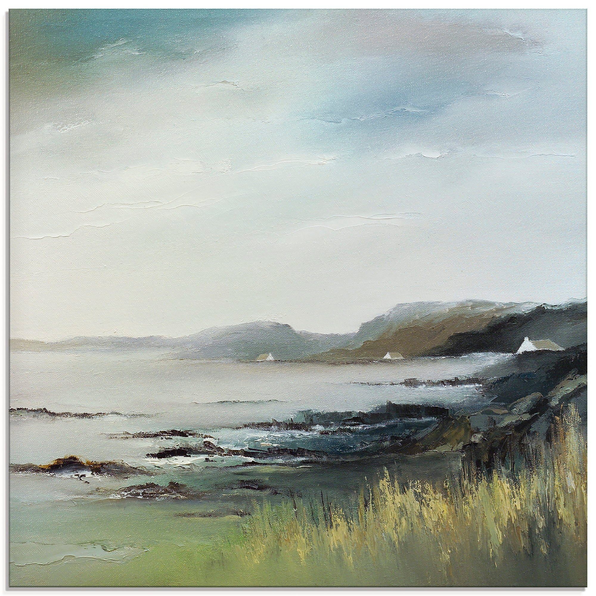 Artland Print op glas Meer in verschillende maten glazen artprint groen