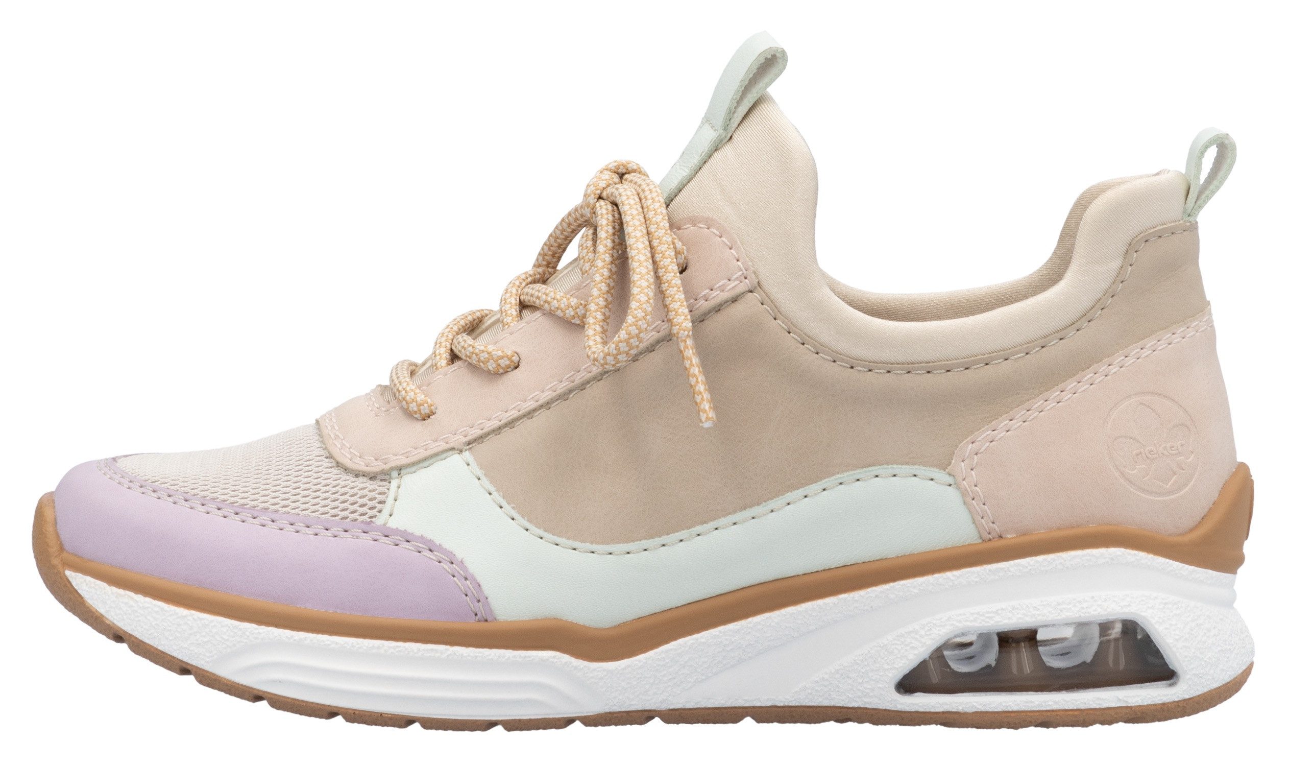 Rieker Slip-on sneakers , lage schoen, vrijetijdsschoen, instapschoen met elastische instap
