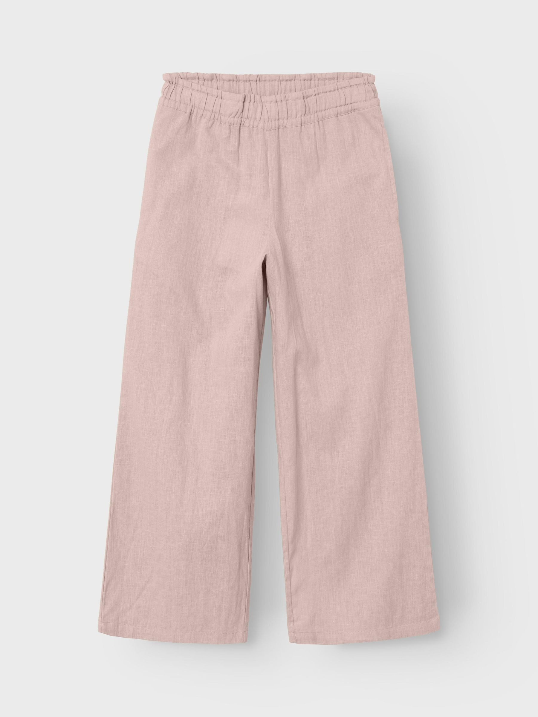 Name It Geweven broek NKFFALINNEN WIDE PANT NOOS