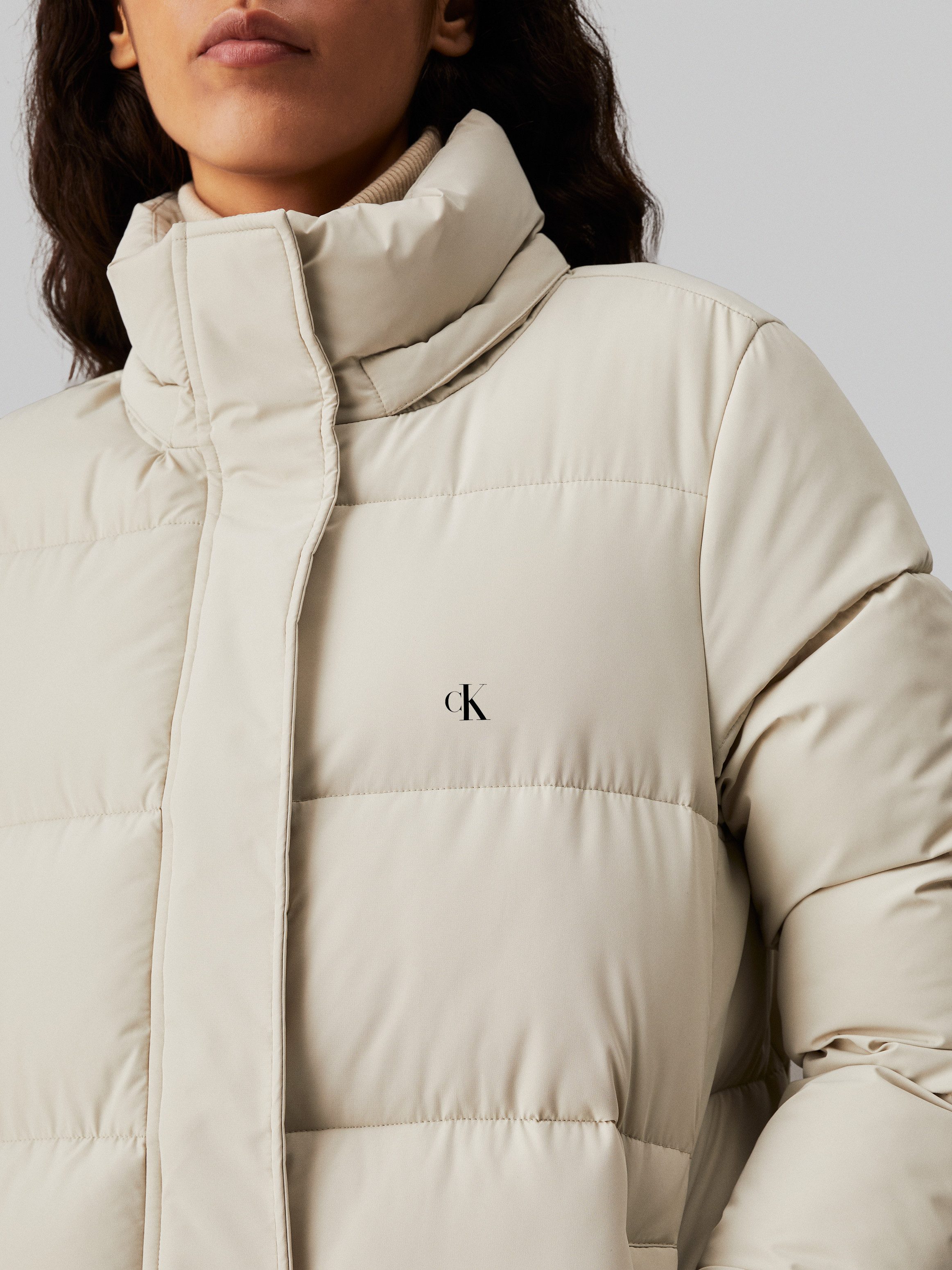 Calvin Klein Lang jack MONOLOGO NON DOWN LONG PUFFER
