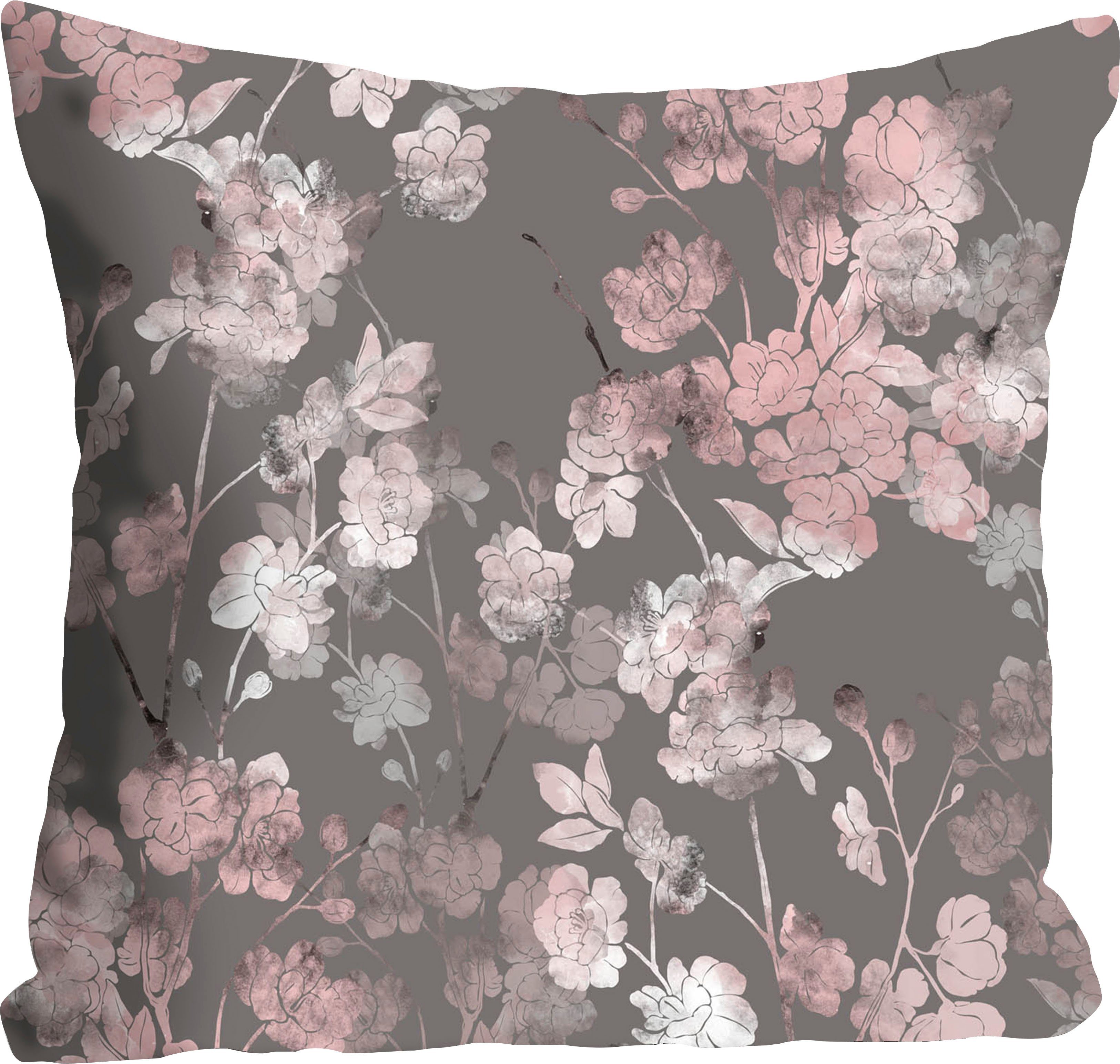 queence Sierkussen Christoph Kussenhoes, pastelbloemen, floraal ontwerp, delicaat, kleurrijk (1 stuk)